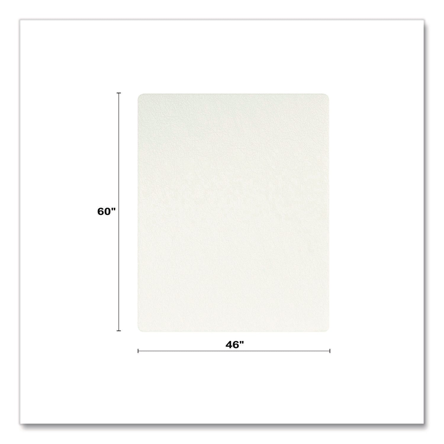Deflecto OceanMat Chair Mat for Hard Floor - Hard Floor, Wood Floor, Tile Floor, Laminate Floor, Floor, Commercial - 60" Width x 46" Depth - Rectangular - Plastic, Polyethylene Terephthalate (PET) - Clear - 1 Each