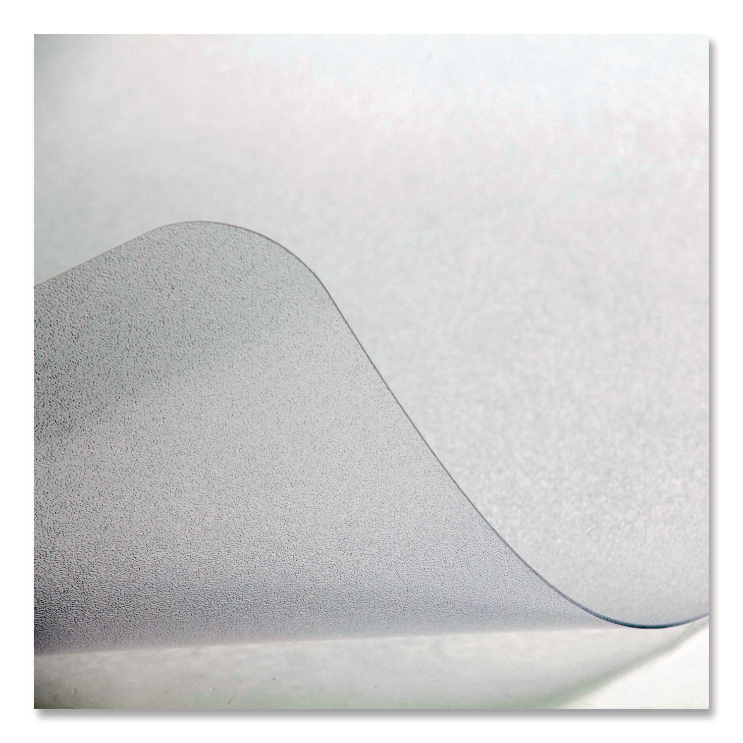 Deflecto OceanMat Chair Mat for Hard Floor - Hard Floor, Wood Floor, Tile Floor, Laminate Floor, Floor, Commercial53" Width x 45" Depth - Lip Size 12" Length x 25" Width - Lipped - Plastic, Polyethylene Terephthalate (PET) - Clear - 1 Each