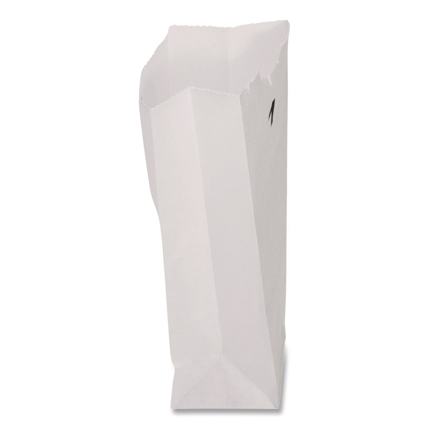 Grocery Paper Bags, 1# Size, 30# Basis Weight, 3.5" x 2.25" x 6.63", White, 500/Bundle