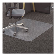 Deflecto EconoMat Chair Mat - Carpeted Floor - 48" Length x 36" Width x 0.063" Thickness - Rectangular - Polycarbonate - Clear - 1 Each