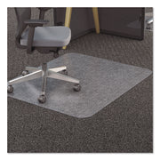 Deflecto EconoMat Chair Mat - Carpeted Floor - 60" Length x 46" Width x 0.063" Thickness - Rectangular - Polycarbonate - Clear - 1 Each