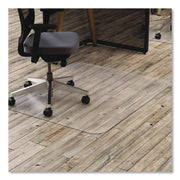 Deflecto Polycarbonate Chair Mat for Hard Floors - Hard Floor - 60" Length x 46" Width - Rectangular - Polycarbonate - Clear - 1 Each