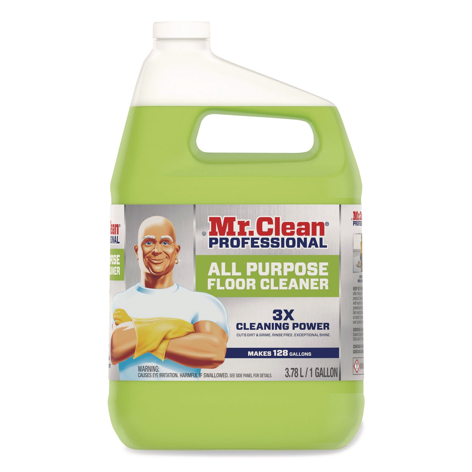 Mr. Clean Professional Finished Floor Cleaner - For Tile - Liquid - 128 fl oz (4 quart) - Residue-free - Yellow - 3 / Carton