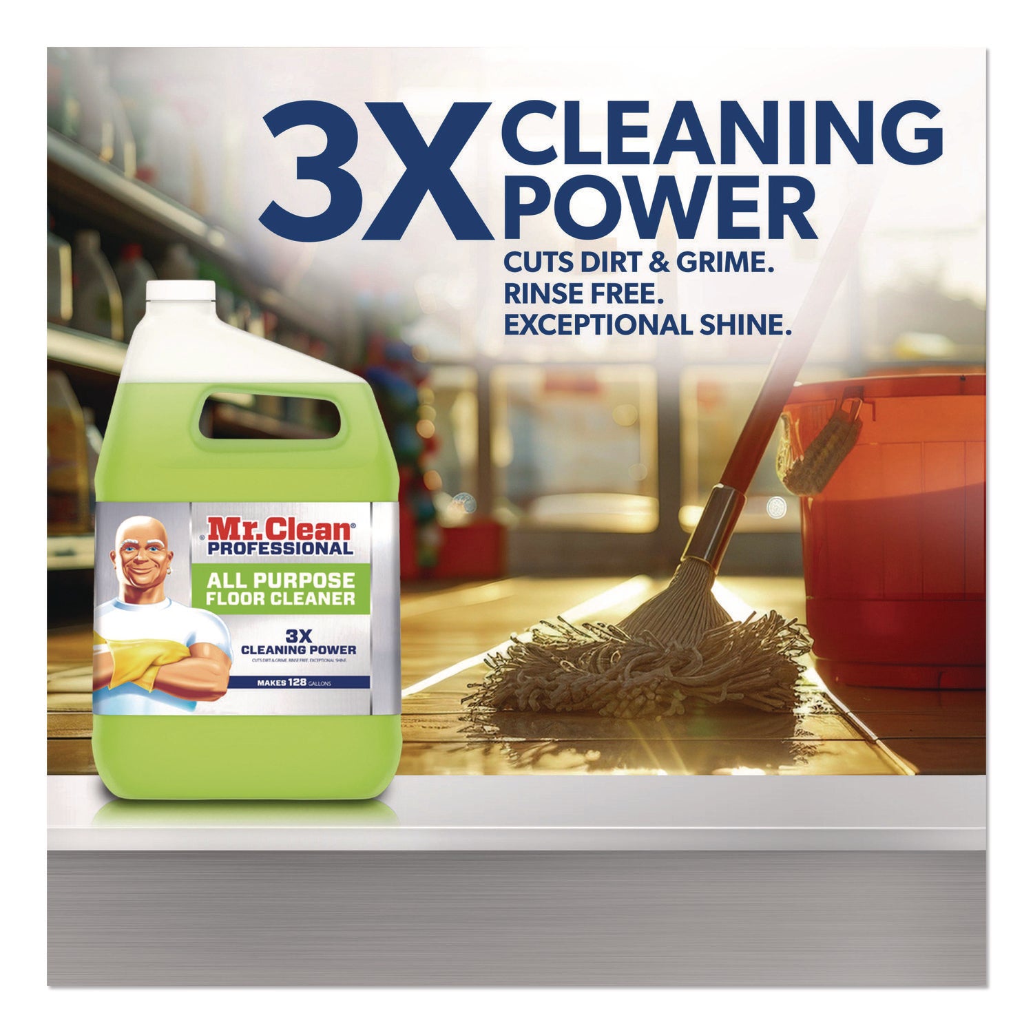Finished Floor Cleaner, Lemon Scent, 1 gal Bottle