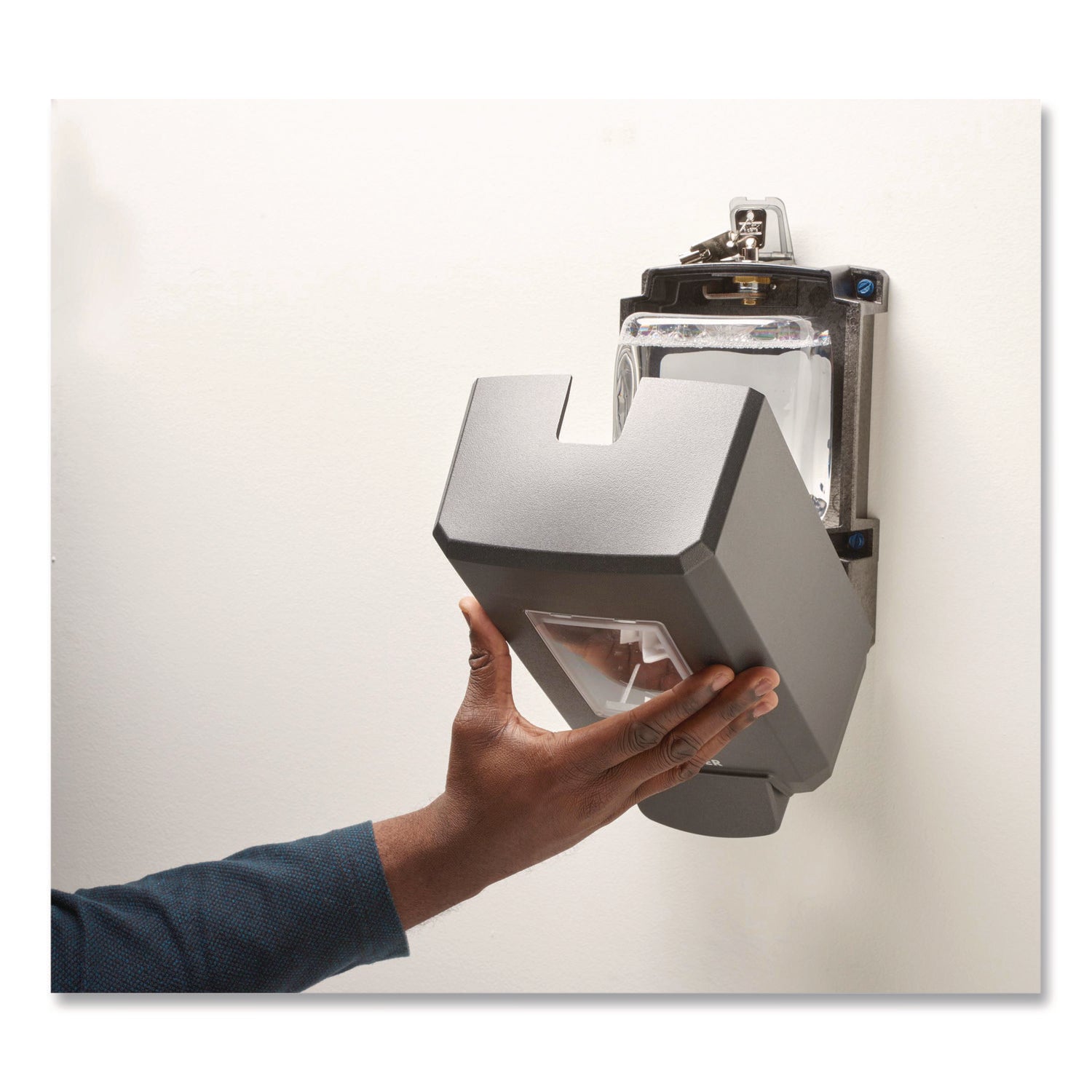 CS4 All-Weather HEALTHY SOAP Dispensing System, 6.87 x 4.85 x 11.74, Graphite