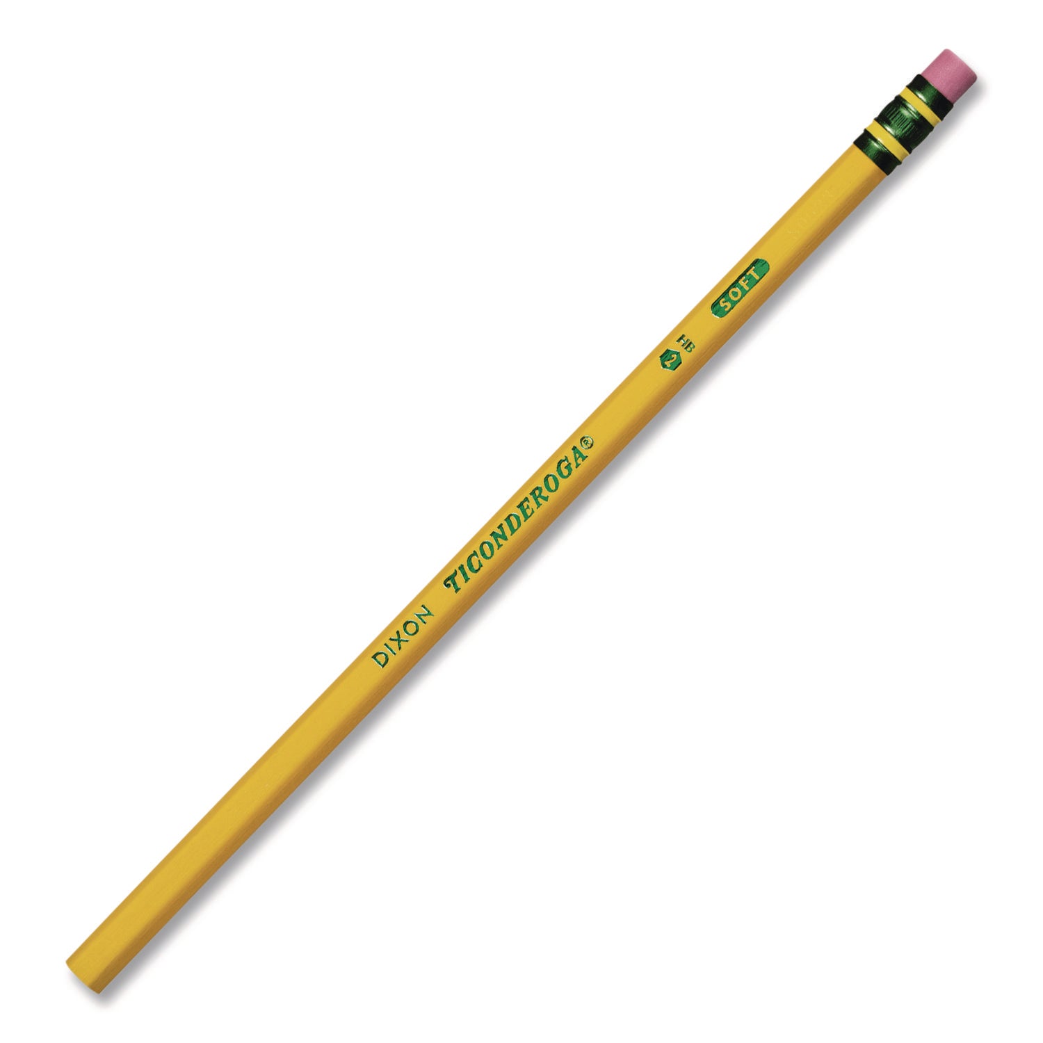 Original Ticonderoga® Pencils, No. 1 Extra Soft Yellow, Unsharpened, Box of 12