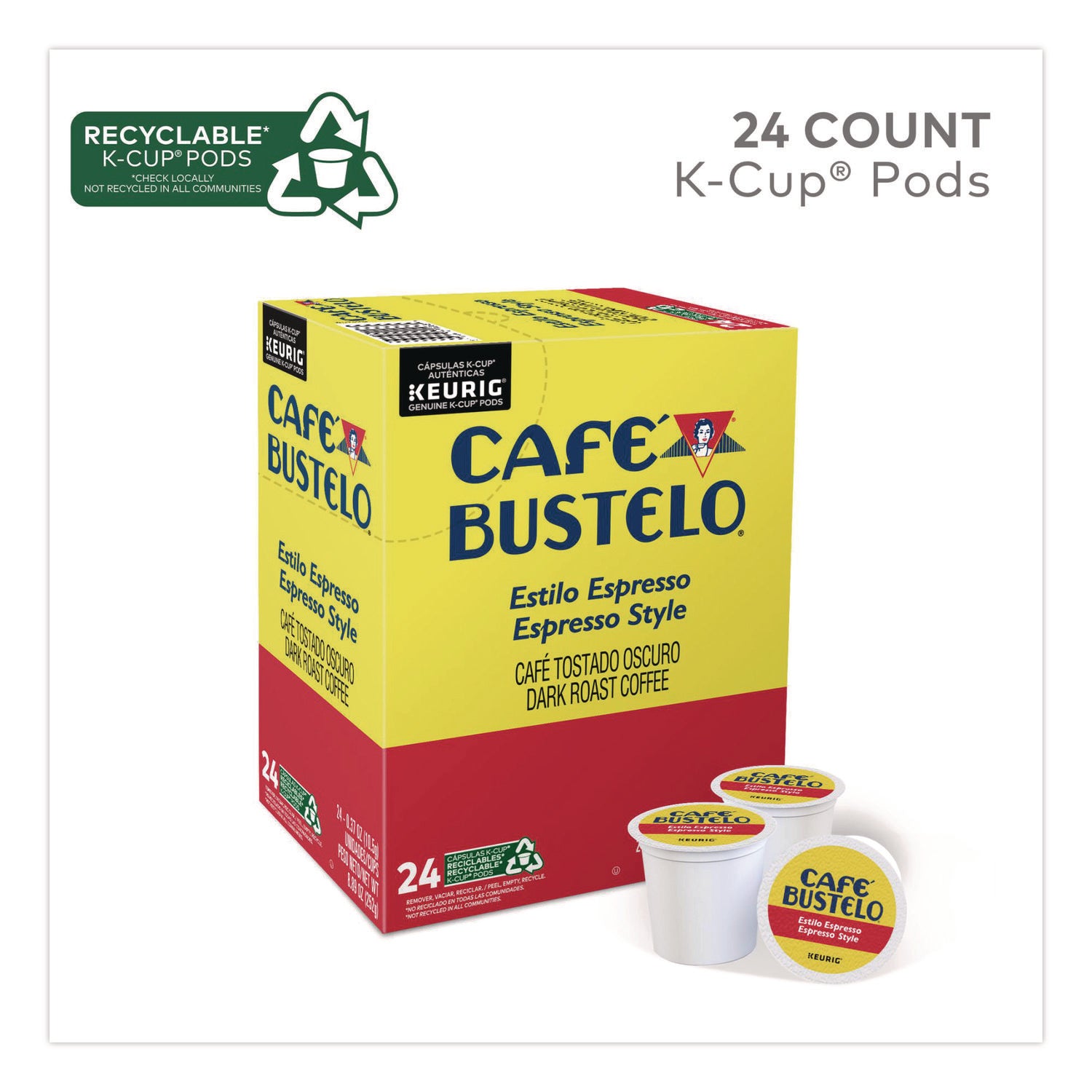Espresso Style K-Cups, 24/box