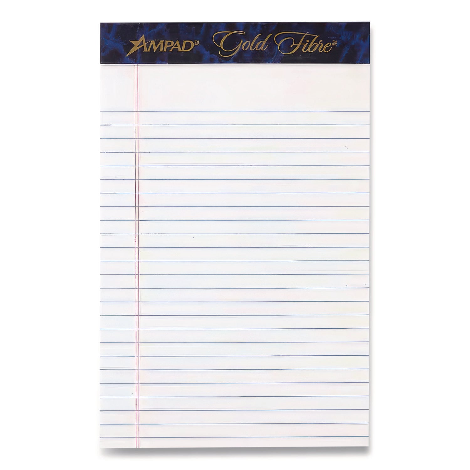 Gold Fibre Writing Pads, Medium/college Rule, 50 White 5 X 8 Sheets, Dozen