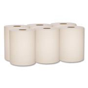 Essential 100% Recycled Fiber Hard Roll Towel, 1-Ply, 8" x 800', 1.5" Core, Brown, 6 Rolls/Carton