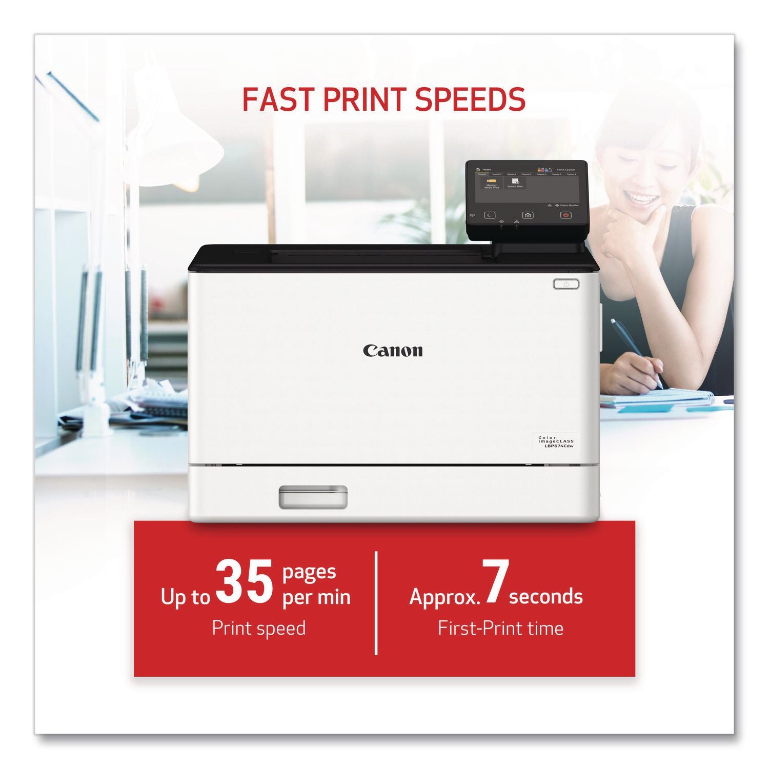 Color imageCLASS LBP674Cdw Wireless Laser Printer