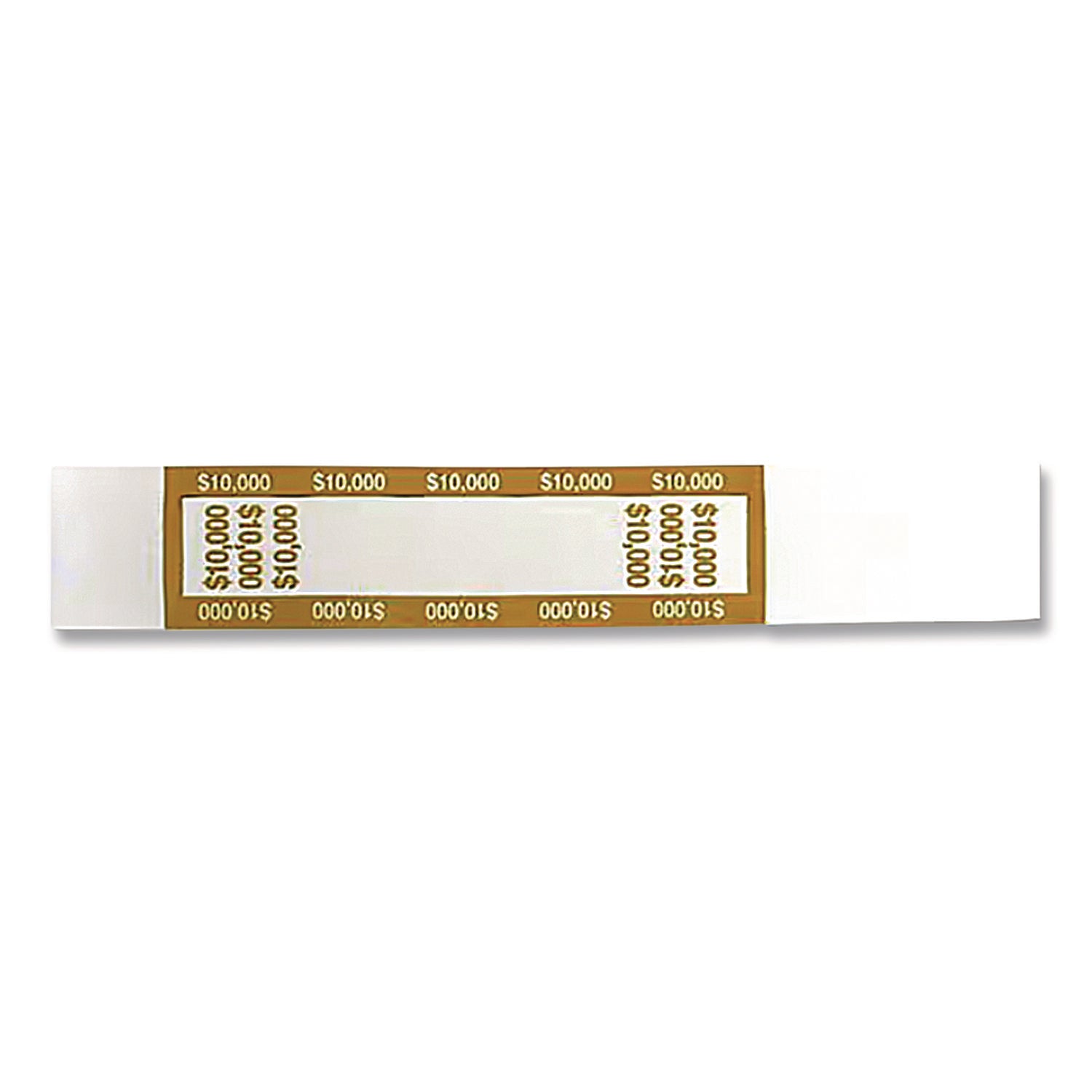 Currency Straps, $10,000, Self-Adhesive, 1,000/Pack