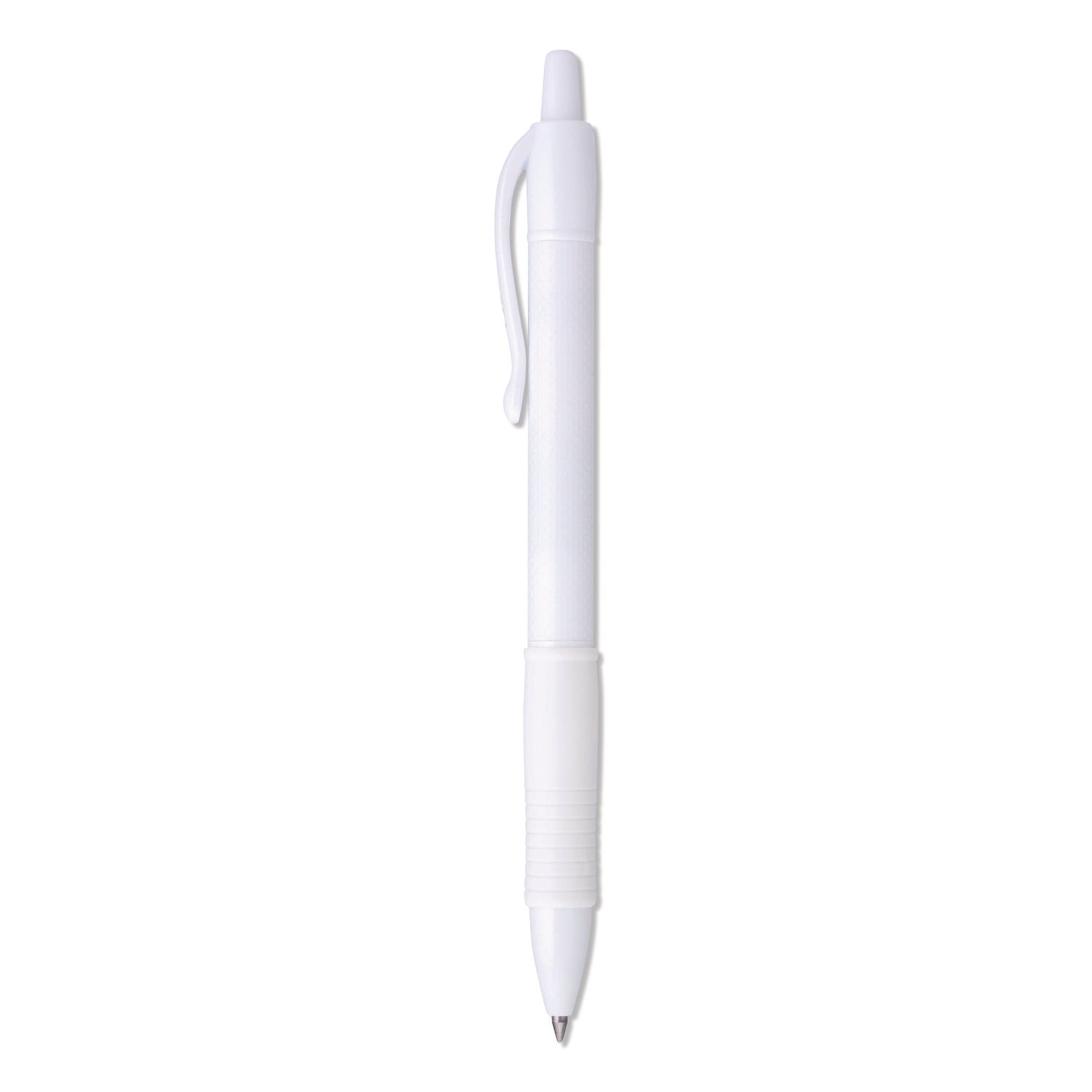 G2 Edge Gel Pen, 0.7 mm Fine Point, Black Ink, Refillable, Retractable, White Barrel, Tungsten Carbide Tip, 1 Dozen