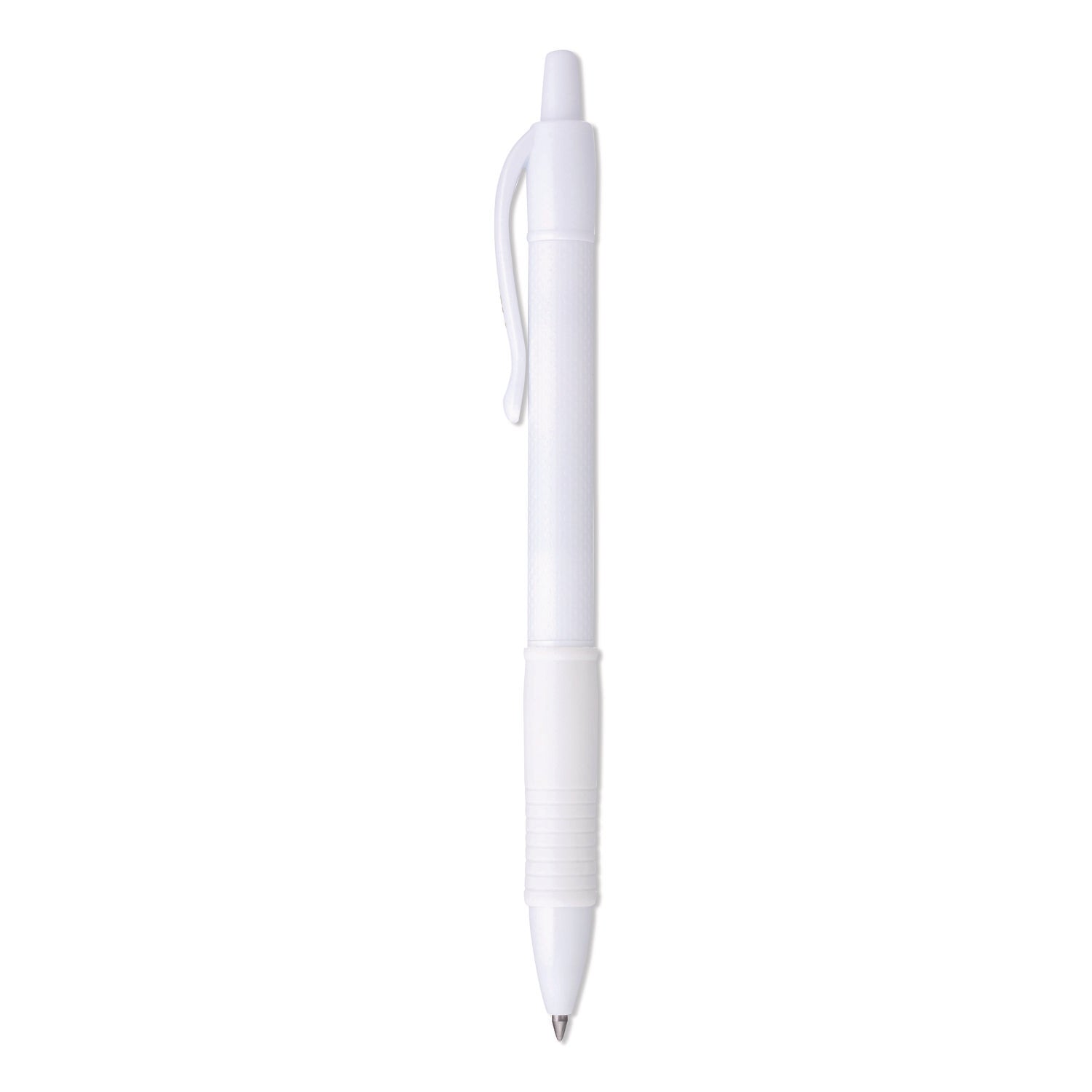 G2 Edge Gel Pen, 0.7 mm Fine Point, Refillable, Retractable, Black Ink, White Barrel, Cushioned Grip, Quick-drying, 36 Pack