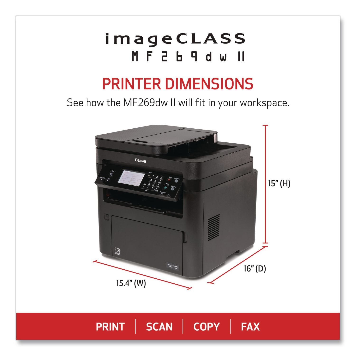 Copier/Fax/Printer/Scanner - 30 ppm Mono Print - 600 dpi Print - Automatic Duplex Print - Flatbed Scanner - 600 dpi Optical Scan - For Plain Paper Print - 1 Each