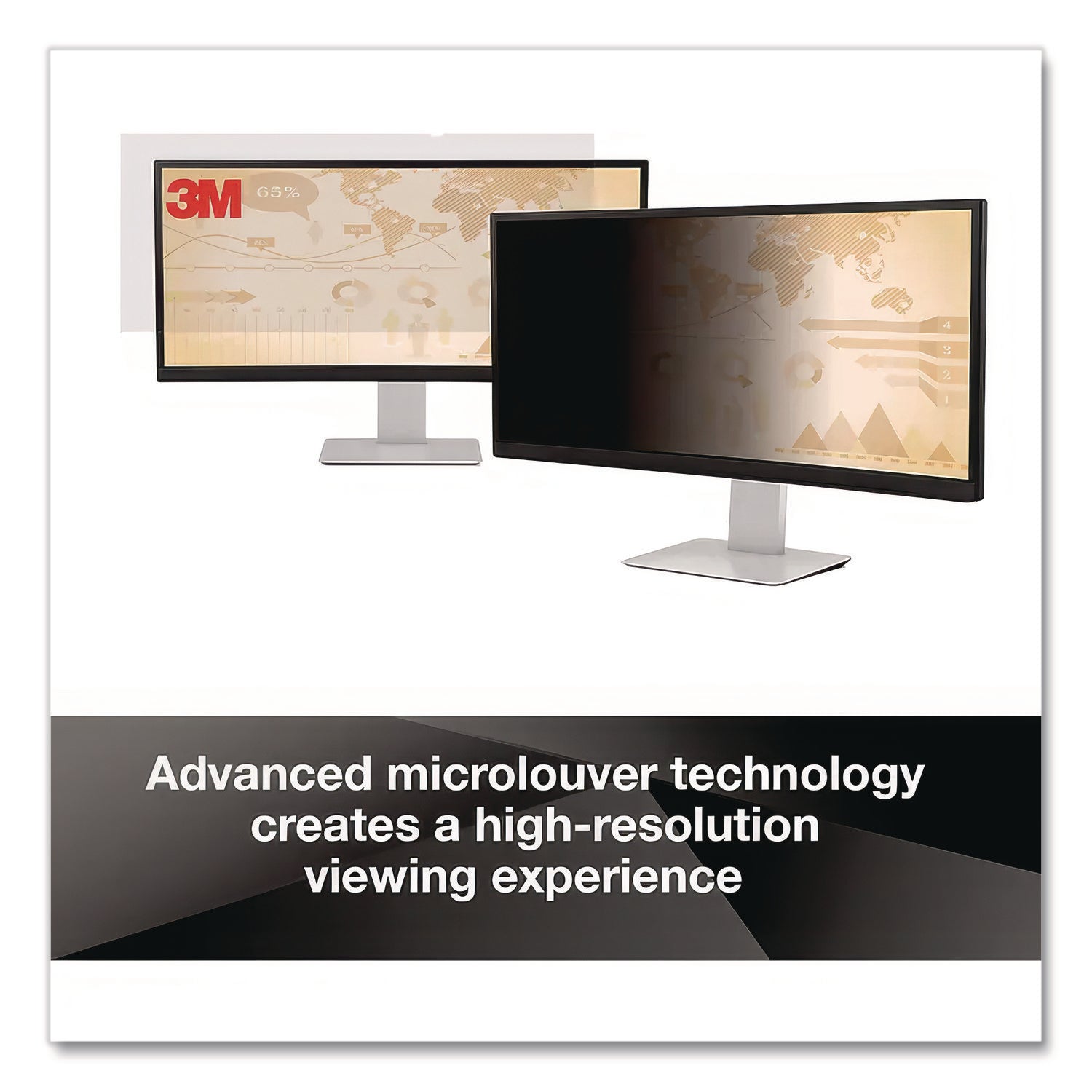 Frameless Blackout Privacy Filter for 18.5" Widescreen Flat Panel Monitor, 16:9 Aspect Ratio