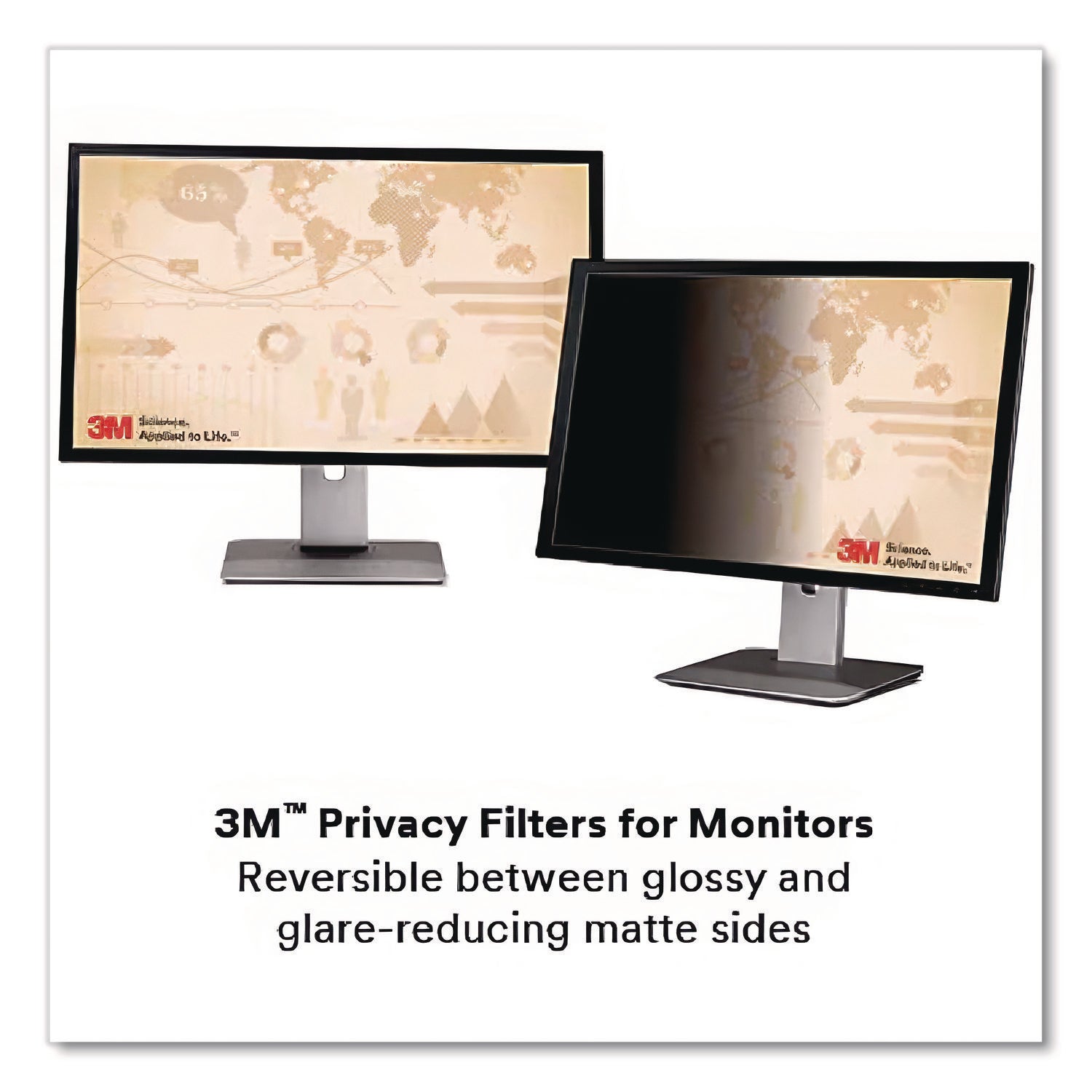 Frameless Blackout Privacy Filter for 18.5" Widescreen Flat Panel Monitor, 16:9 Aspect Ratio
