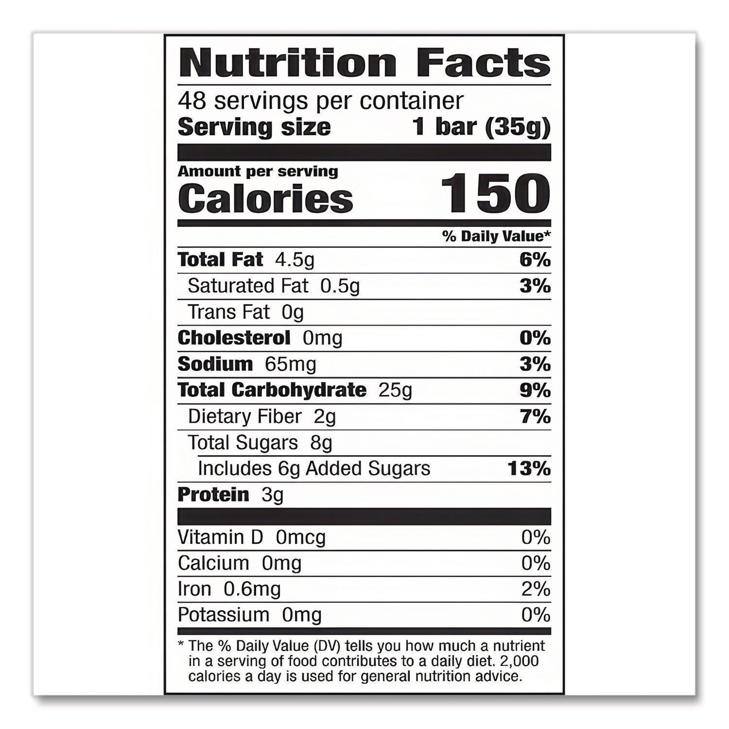 Granola Bars, Chewy Fruit And Nut Trail Mix, 1.2 Oz Pouch, 48/box