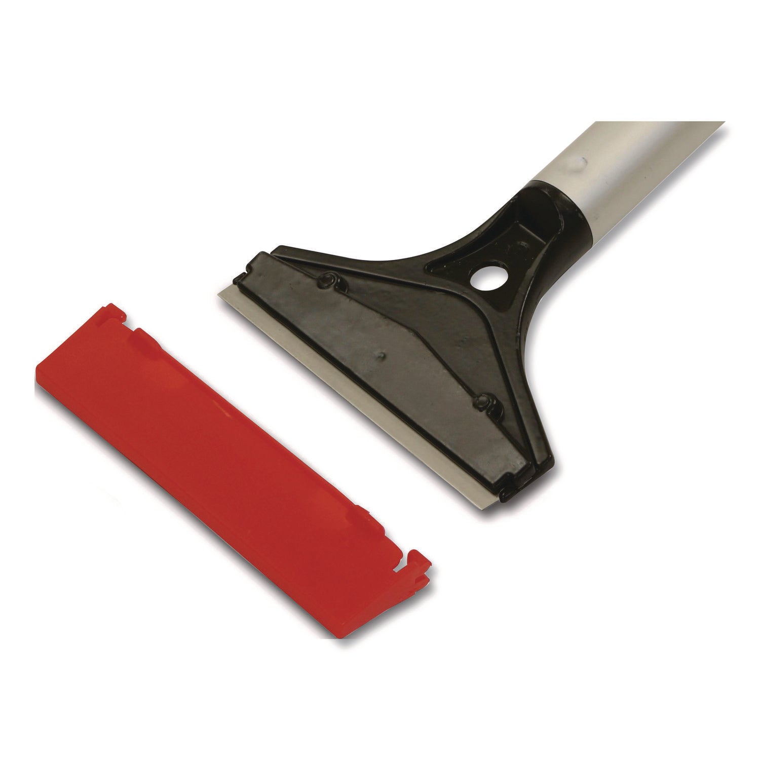 MaxiPlus Window and Floor Scraper, 4" Blade Width, 48" Handle Length