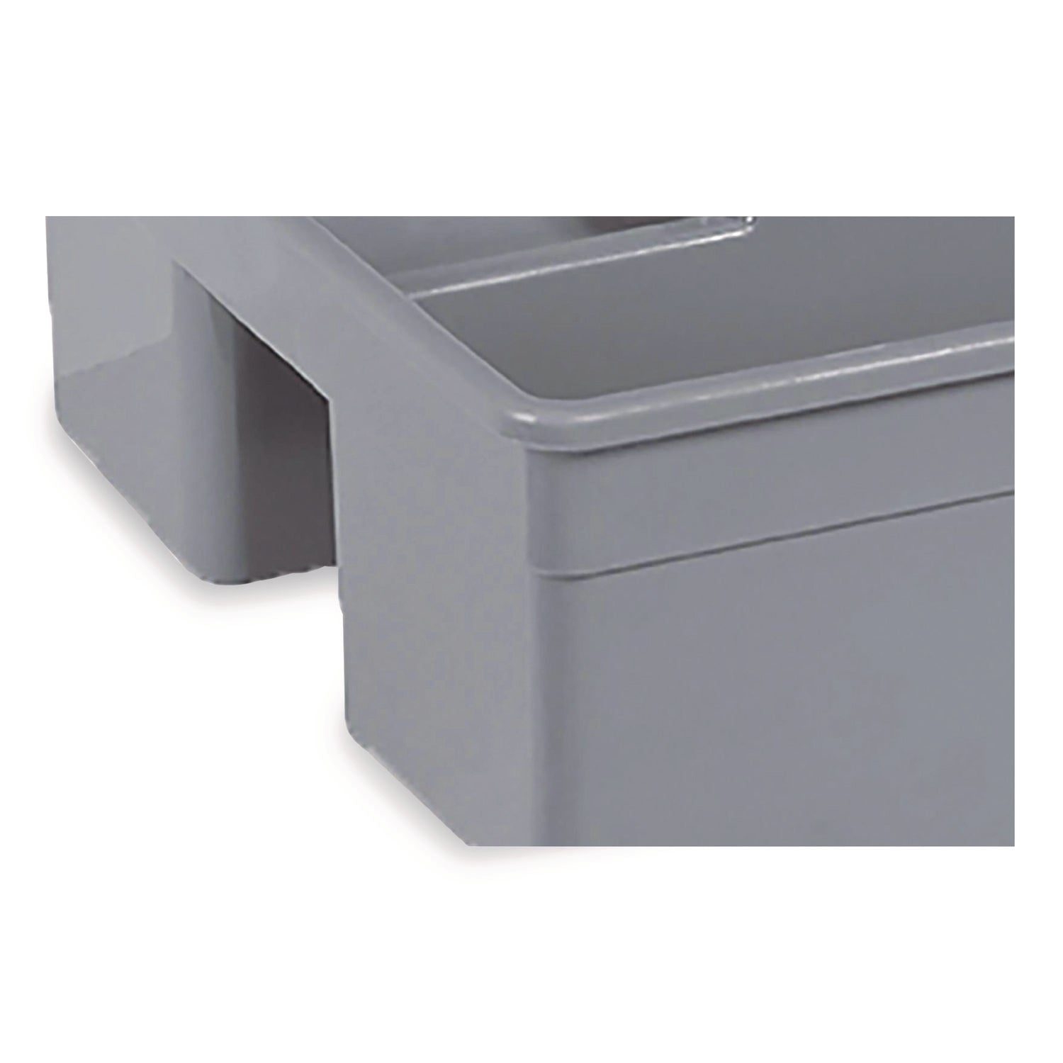 MaxiRough Maid Caddies, 2 Compartments, 12 x 7, Gray