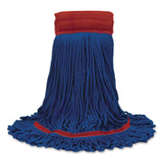 MaxiPlus Microfiber Loop-End Mop, Microfiber, 24 oz, Blue