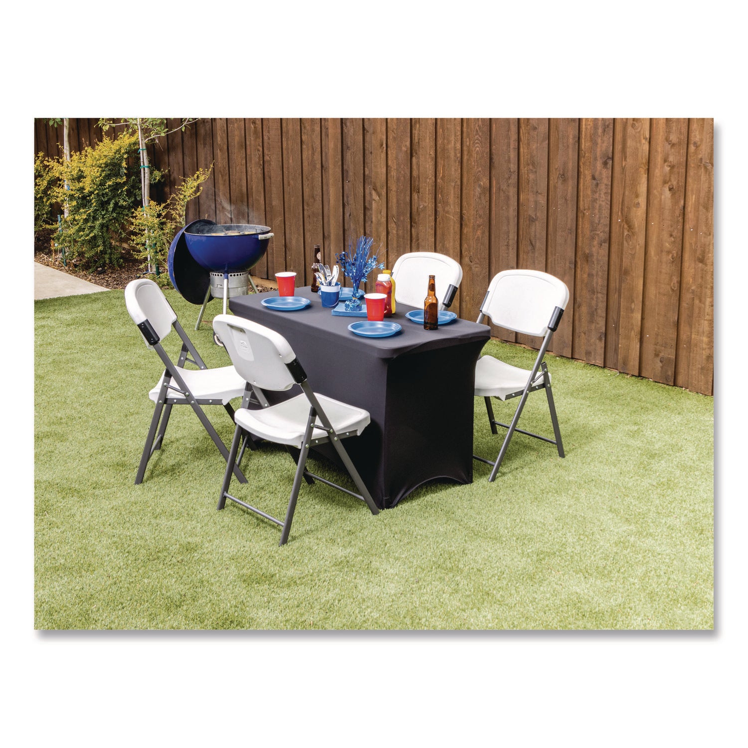iGear™ Fabric Table Cover, Black - 4'
