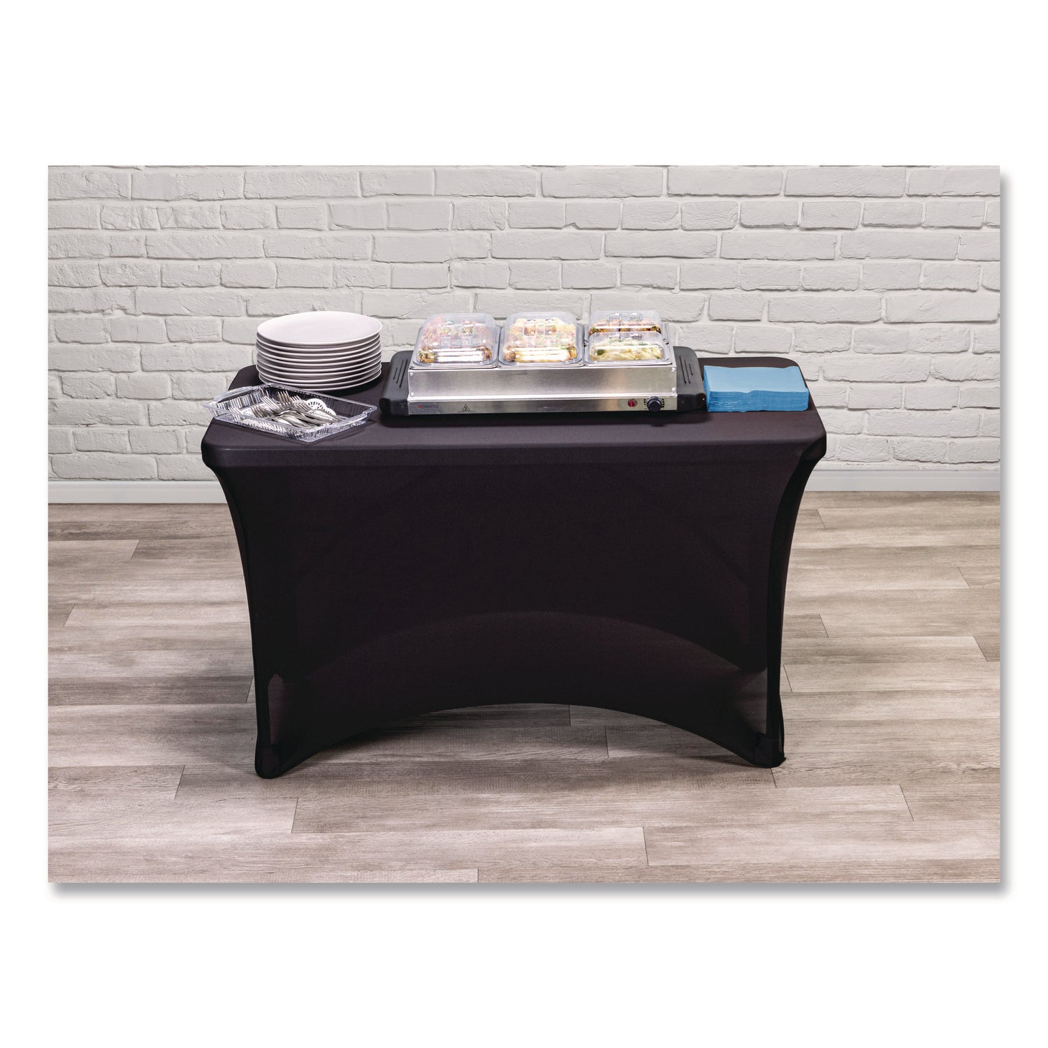 iGear™ Fabric Table Cover, Black - 4'