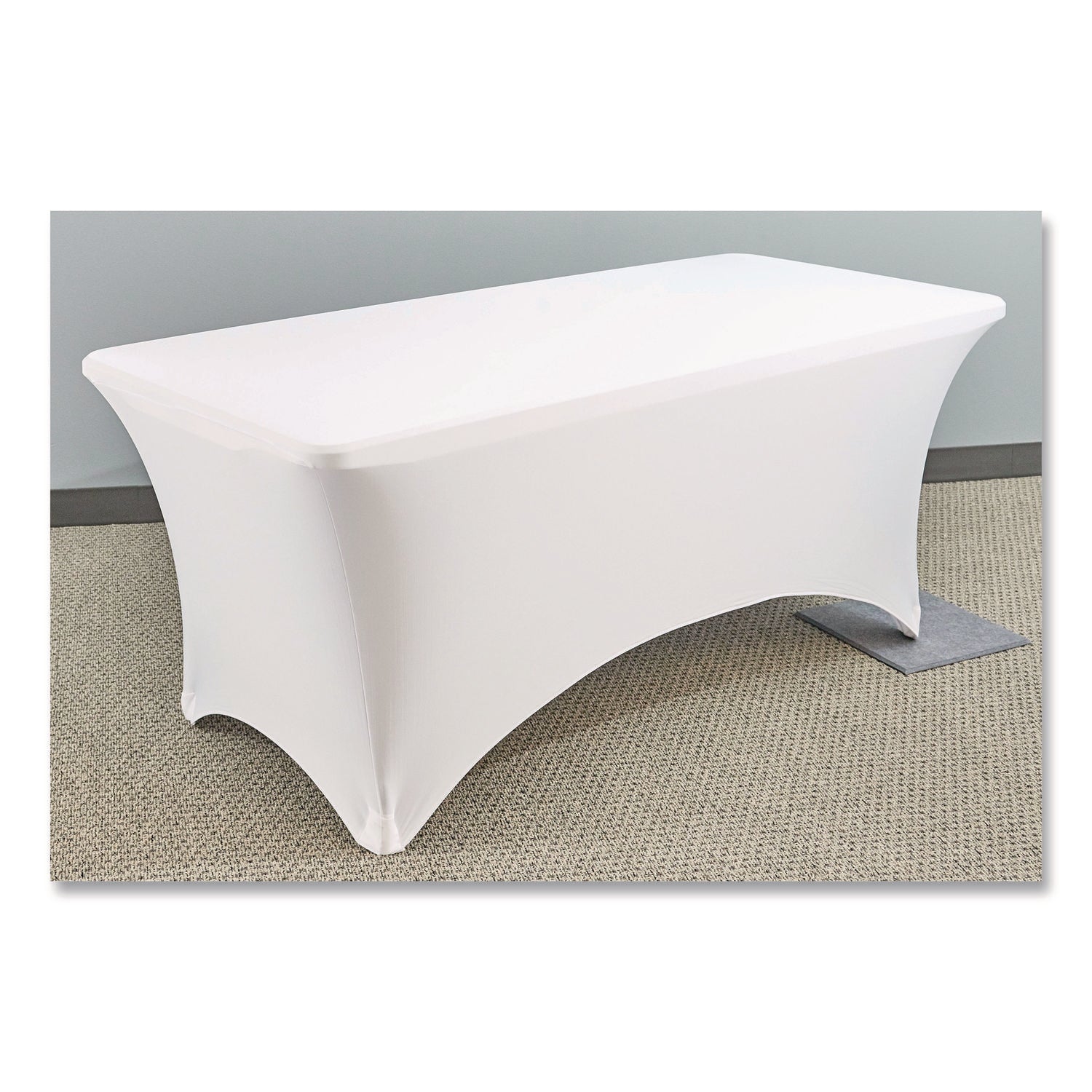 iGear™ Fabric Table Cover, White - 6'