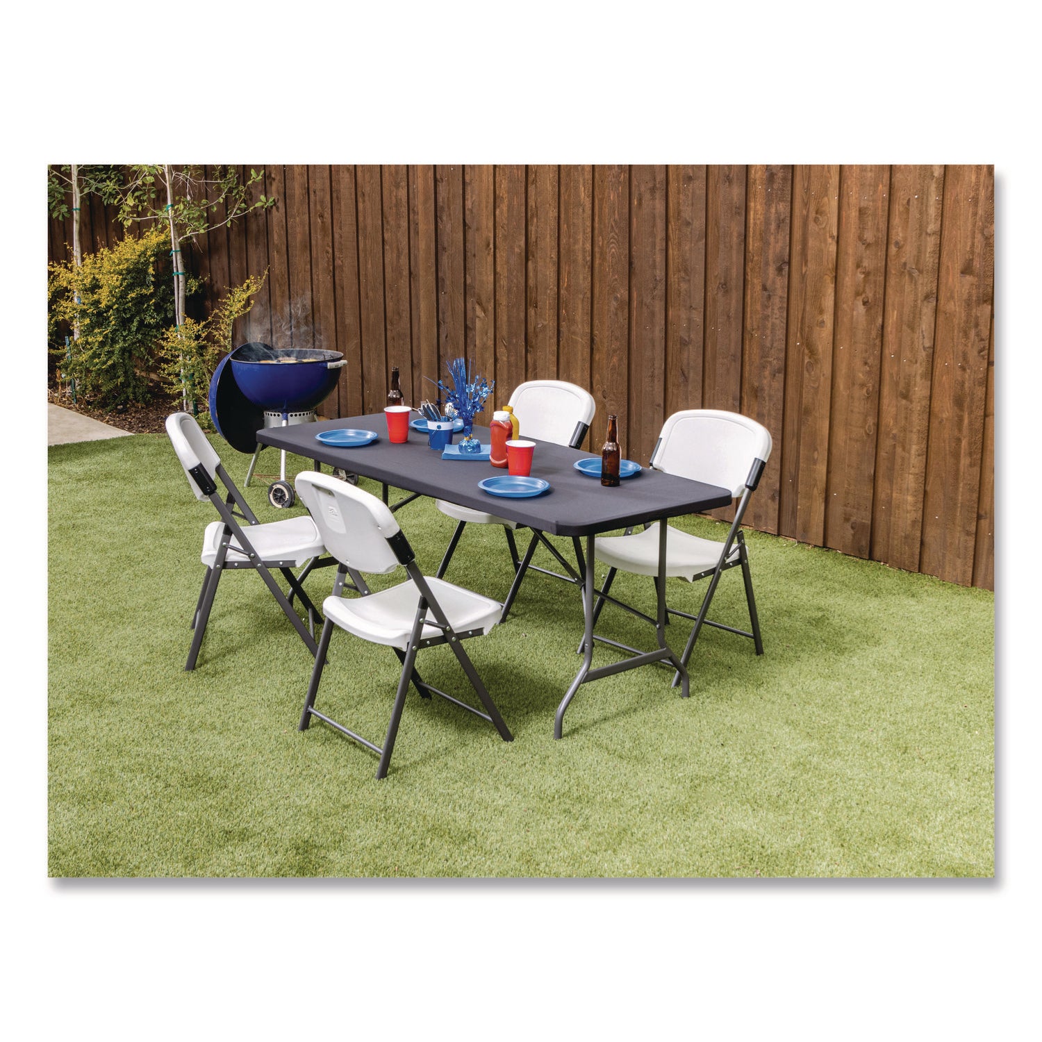 iGear™ Fabric Table Top Cap Cover, Black - 6'