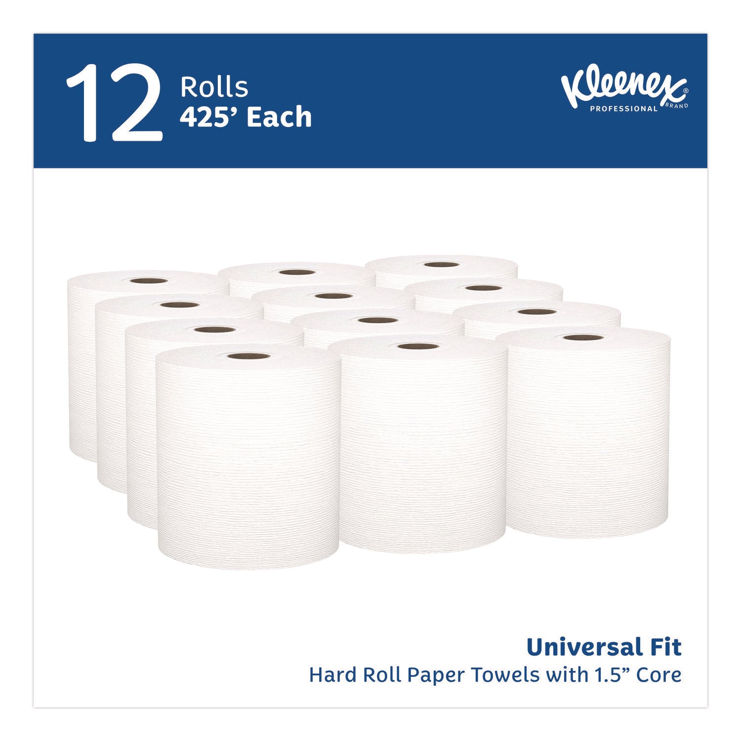 8" Width x 425 ft Length - White - Paper - 1 Carton