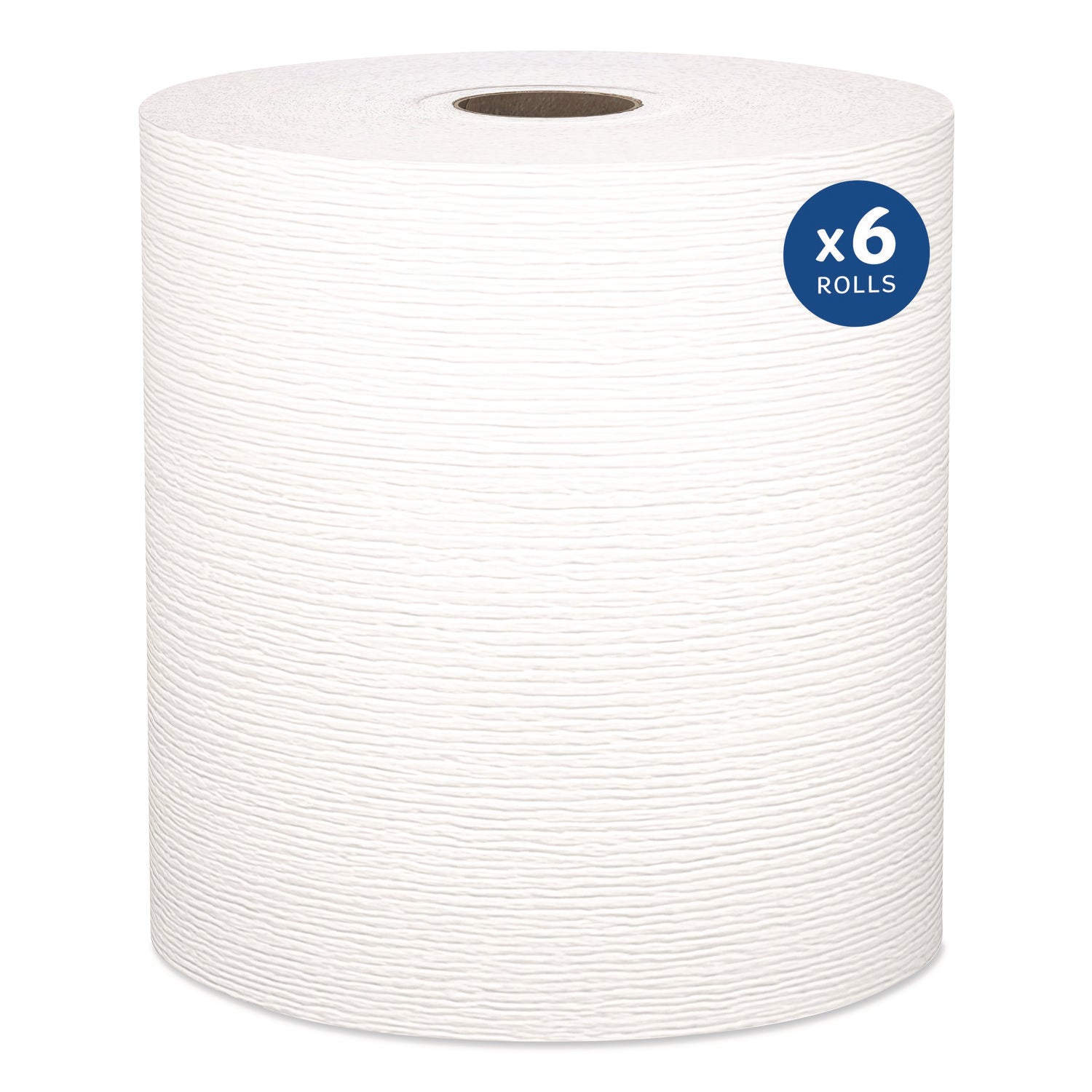 8" Width x 600 ft Length - White - Paper - 6 / Carton