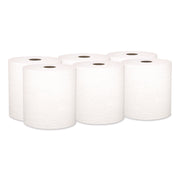 8" Width x 600 ft Length - White - Paper - 6 / Carton