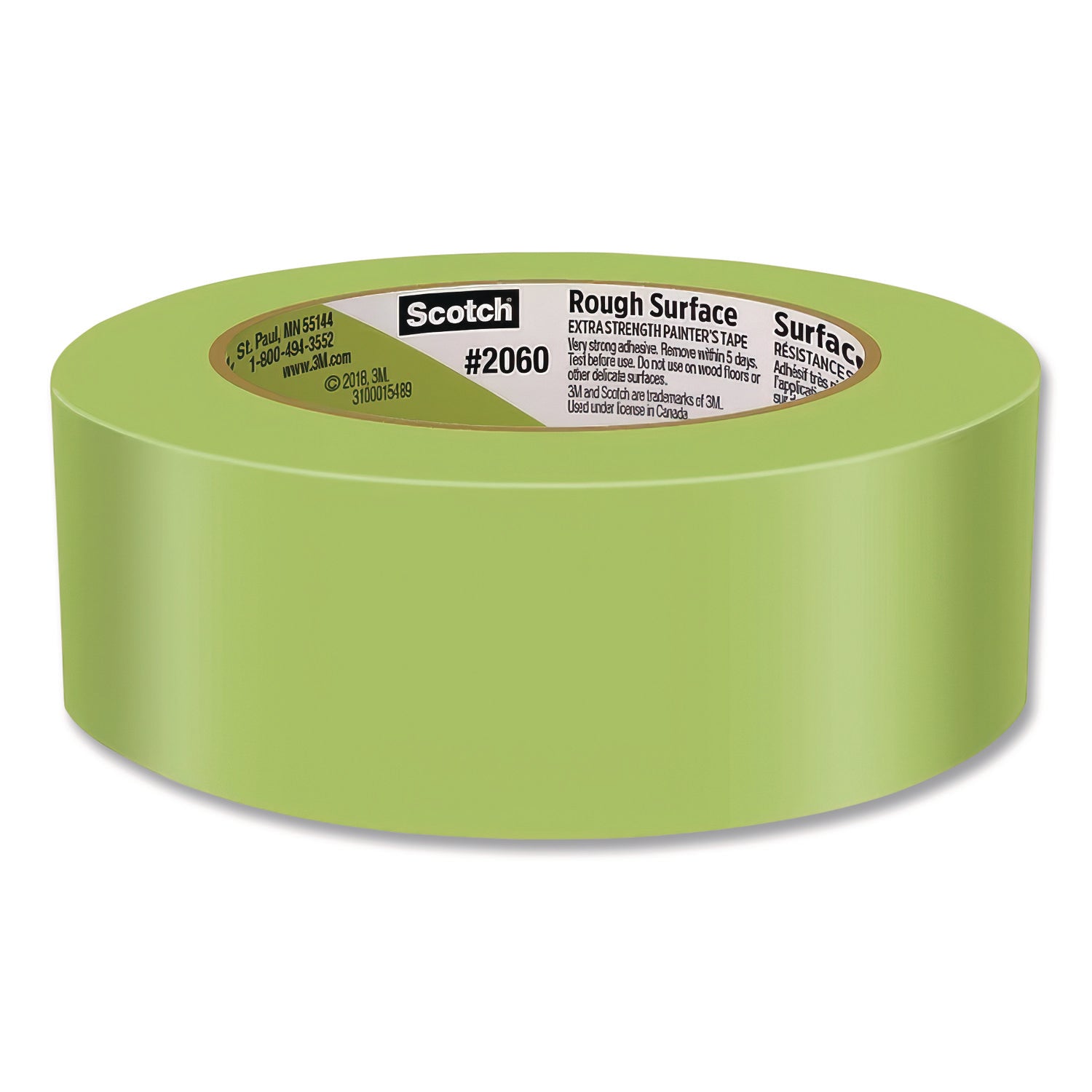 60.10 yd Length x 1.41" Width - Green - Damage Resistant - For Rough Surface, Brick, Concrete, Stucco, Painting, Holding, Industrial, Carpet, Unfinished Wood, Vinyl - 1 Roll