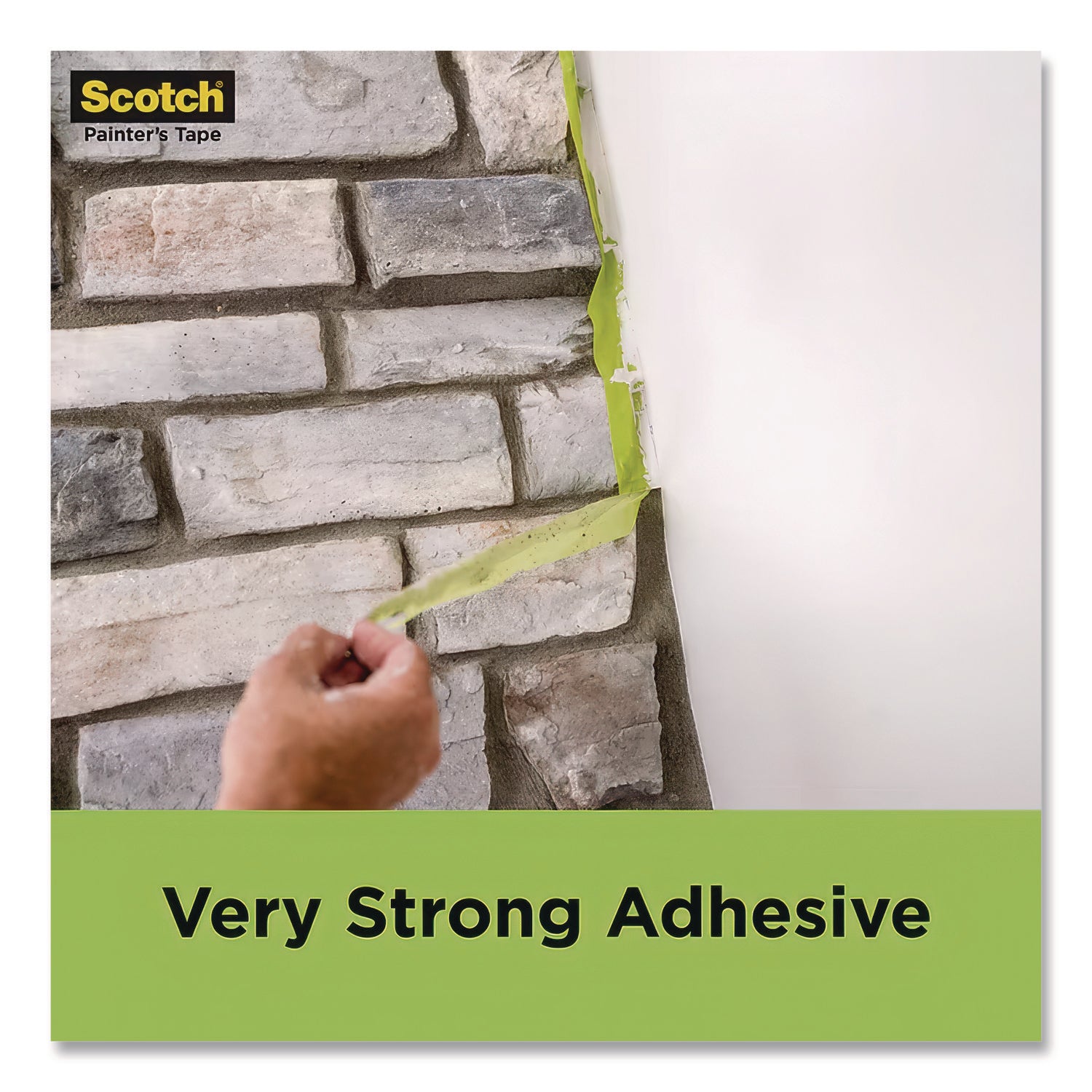 60.10 yd Length x 1.41" Width - Green - Damage Resistant - For Rough Surface, Brick, Concrete, Stucco, Painting, Holding, Industrial, Carpet, Unfinished Wood, Vinyl - 1 Roll