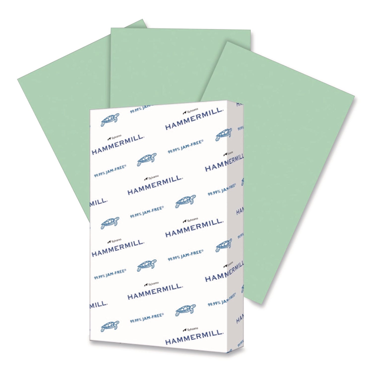 Hammermill Colors Recycled Copy Paper - Green - Legal - 8 1/2" x 14" - 20 lb Basis Weight - Smooth - Sustainable Forestry Initiative (SFI) - Archival-safe, Acid-free - Green - 10 / Pack