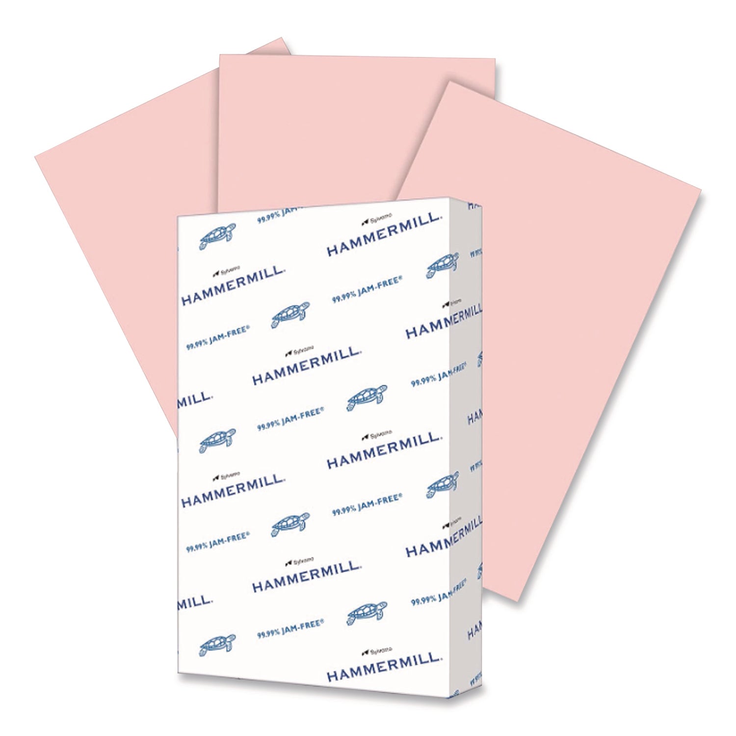 Hammermill Colors Recycled Copy Paper - Pink - 8 1/2" x 14" - 20 lb Basis Weight - Smooth - Sustainable Forestry Initiative (SFI) - Acid-free, Archival-safe - Pink - 500 / Ream