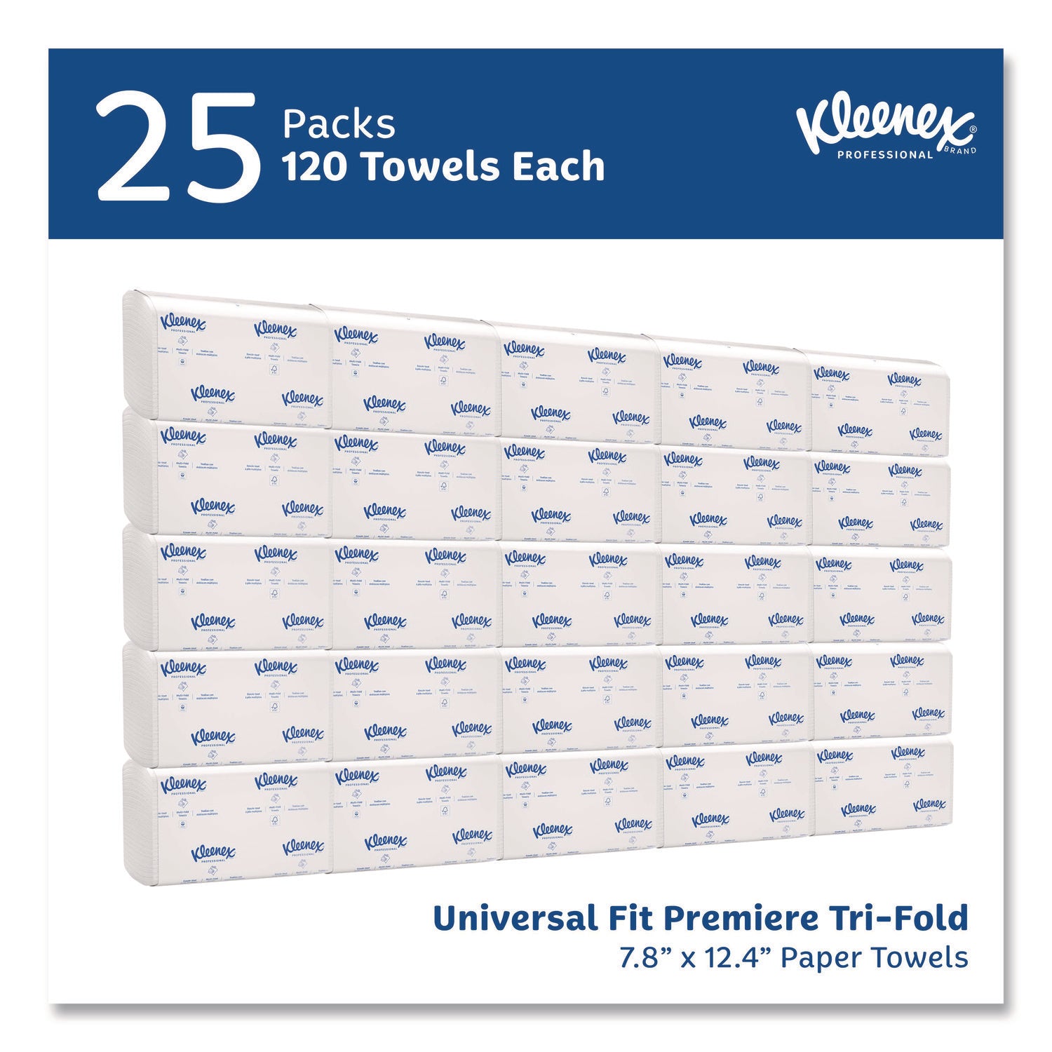 8.10" Width x 12.40" Length - White - Paper - 120/Pack - 1 Carton