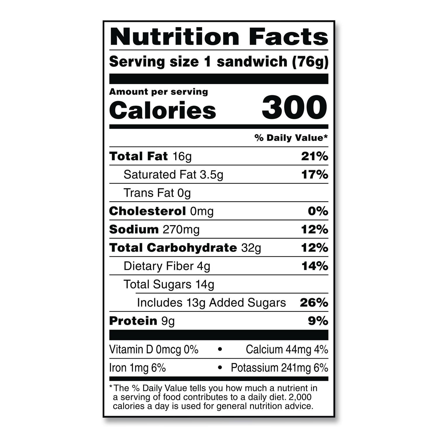 UNCRUSTABLES Soft Bread Sandwiches, Wheat Bread, Peanut Butter and Strawberry, 2.6 oz Bag, 48/Carton