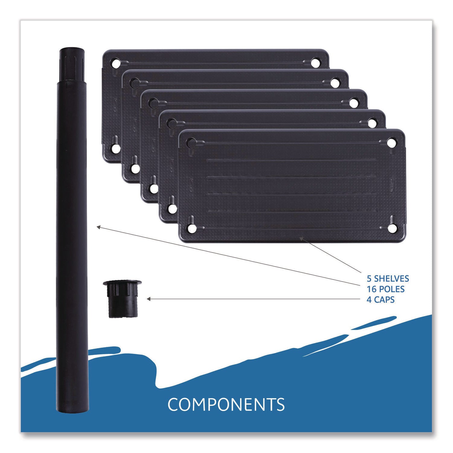 Rough n Ready® 5 Shelf, Black