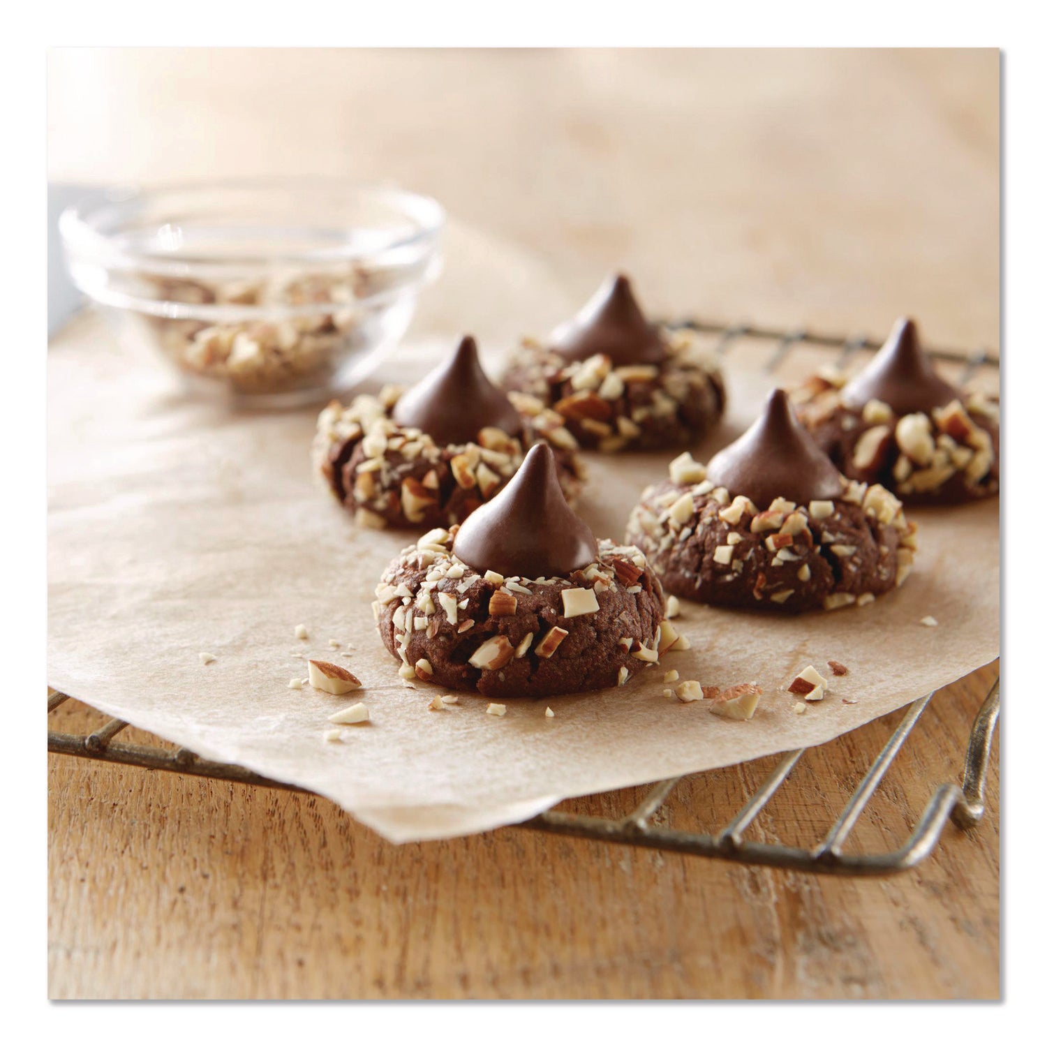 Green Rabbit Hershey's Kisses MilkChocolate Almond - Milk Chocolate with Almond - Individually Wrapped - 2 lb