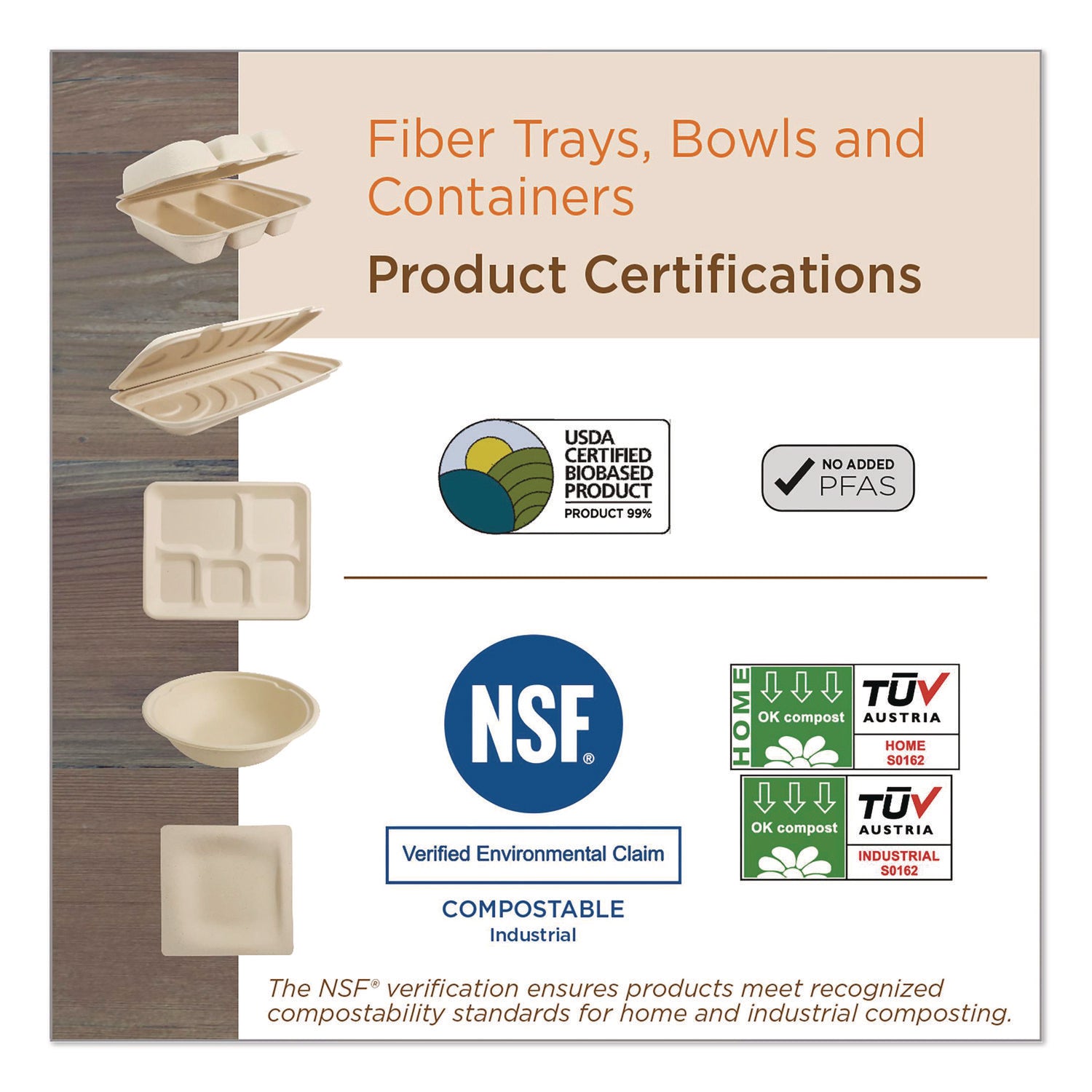 Fiber Barrel Bowls, 8 oz, Natural, 500/Carton