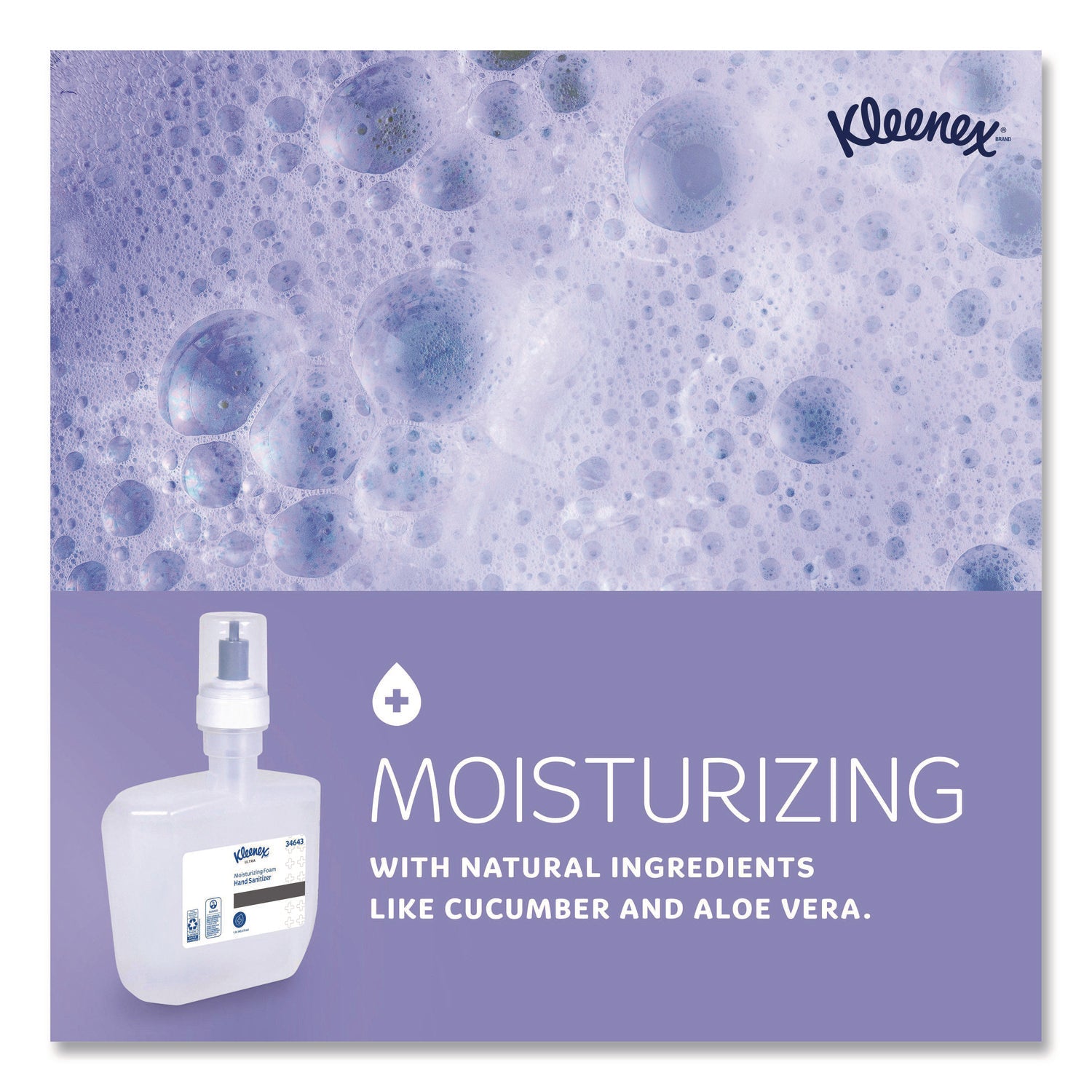1.27 quart - Bacteria Remover - Hand, Skin - Moisturizing - Clear - Dye-free, Quick Drying, Non-sticky, Fragrance-free - 2 / Carton