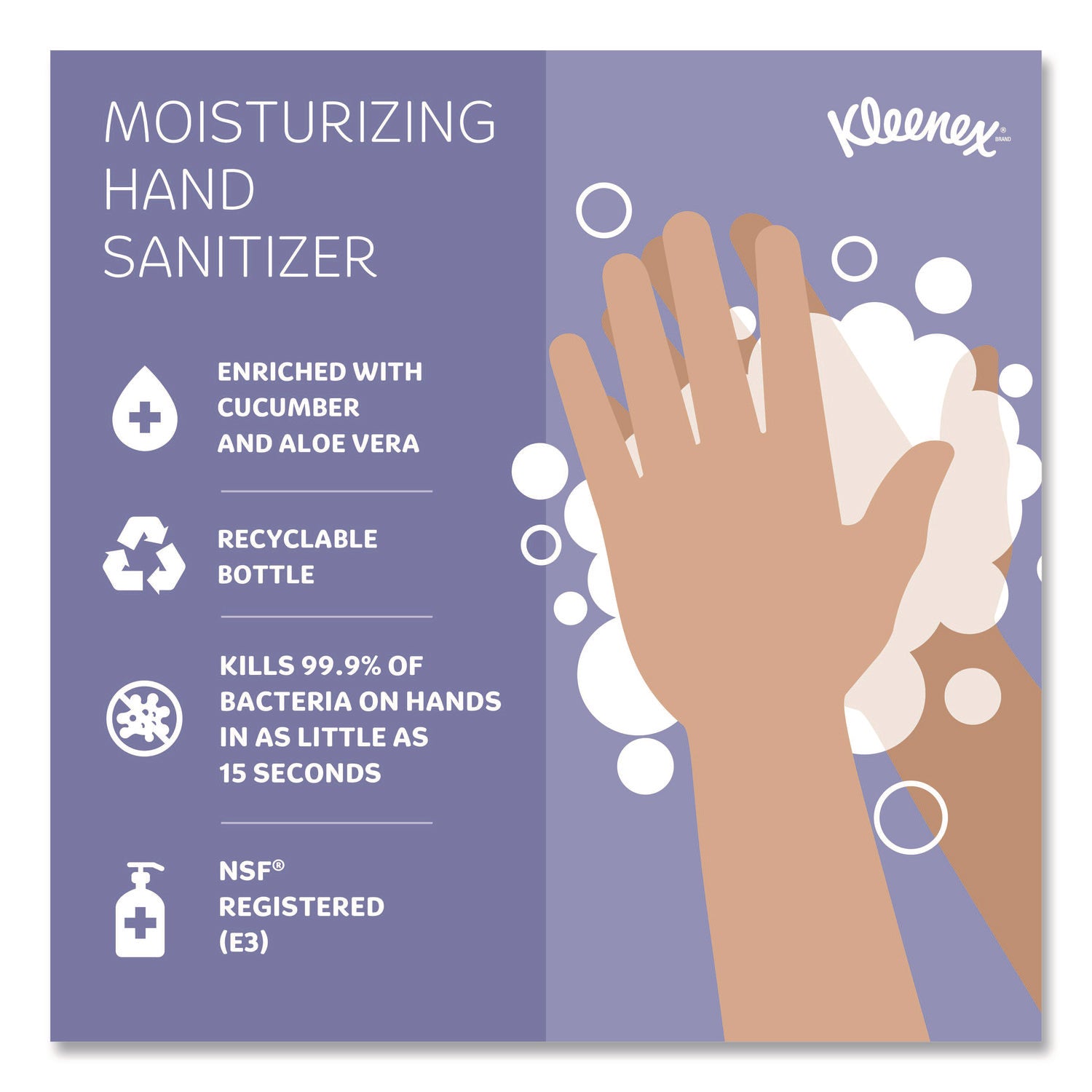 1.27 quart - Bacteria Remover - Hand, Skin - Moisturizing - Clear - Dye-free, Quick Drying, Non-sticky, Fragrance-free - 2 / Carton