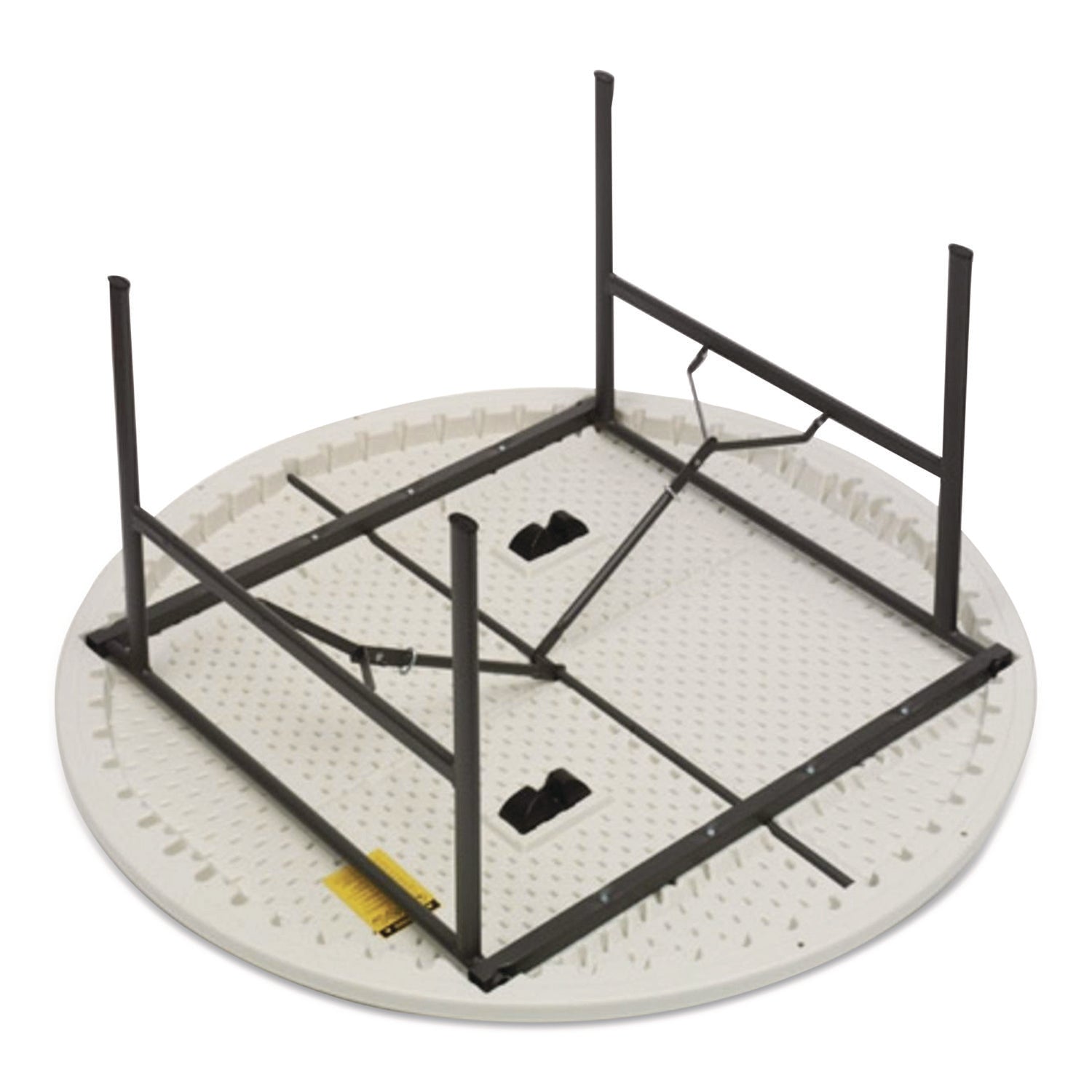 IndestrucTable® Classic Folding Table, Platinum Granite - 60" Round