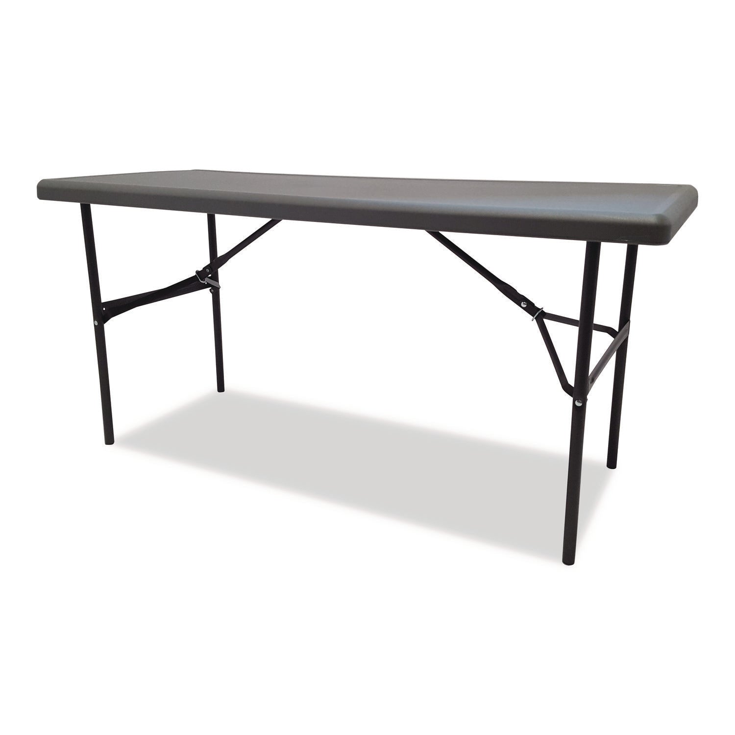 IndestrucTable® Classic Folding Table, Charcoal - 24" x 60"