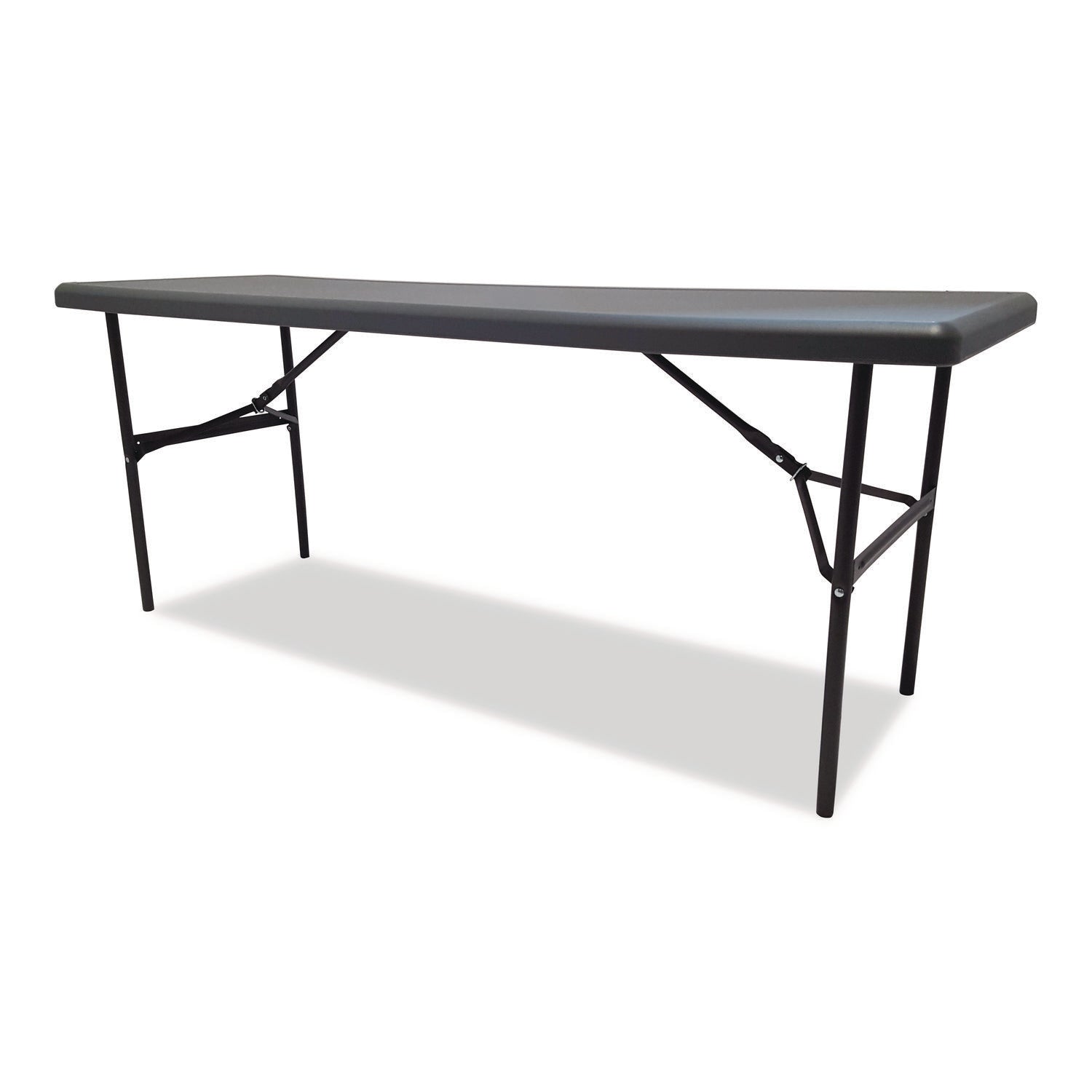 IndestrucTable® Classic Folding Table, Charcoal - 24" x 72"