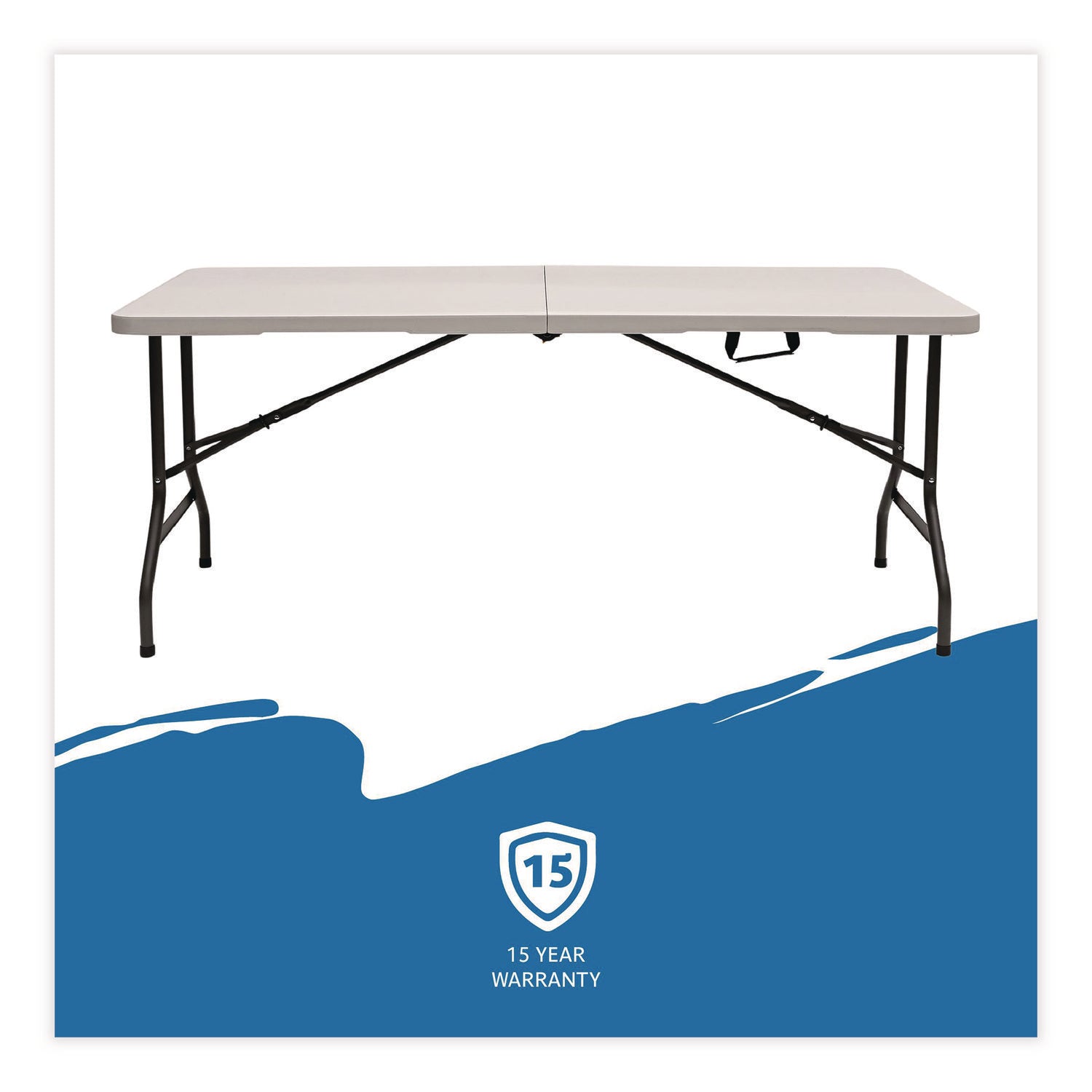 IndestrucTable® Classic Folding Table, Platinum Granite - 30x60 BiFold