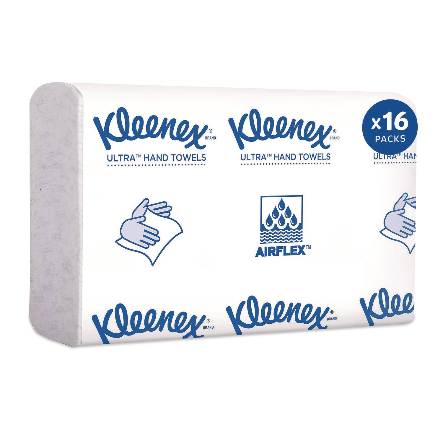 Multifold - 7.50" Width x 9.40" Length - Embossed Kleenex Brand Logo - White - 150/Pack - 1 Carton