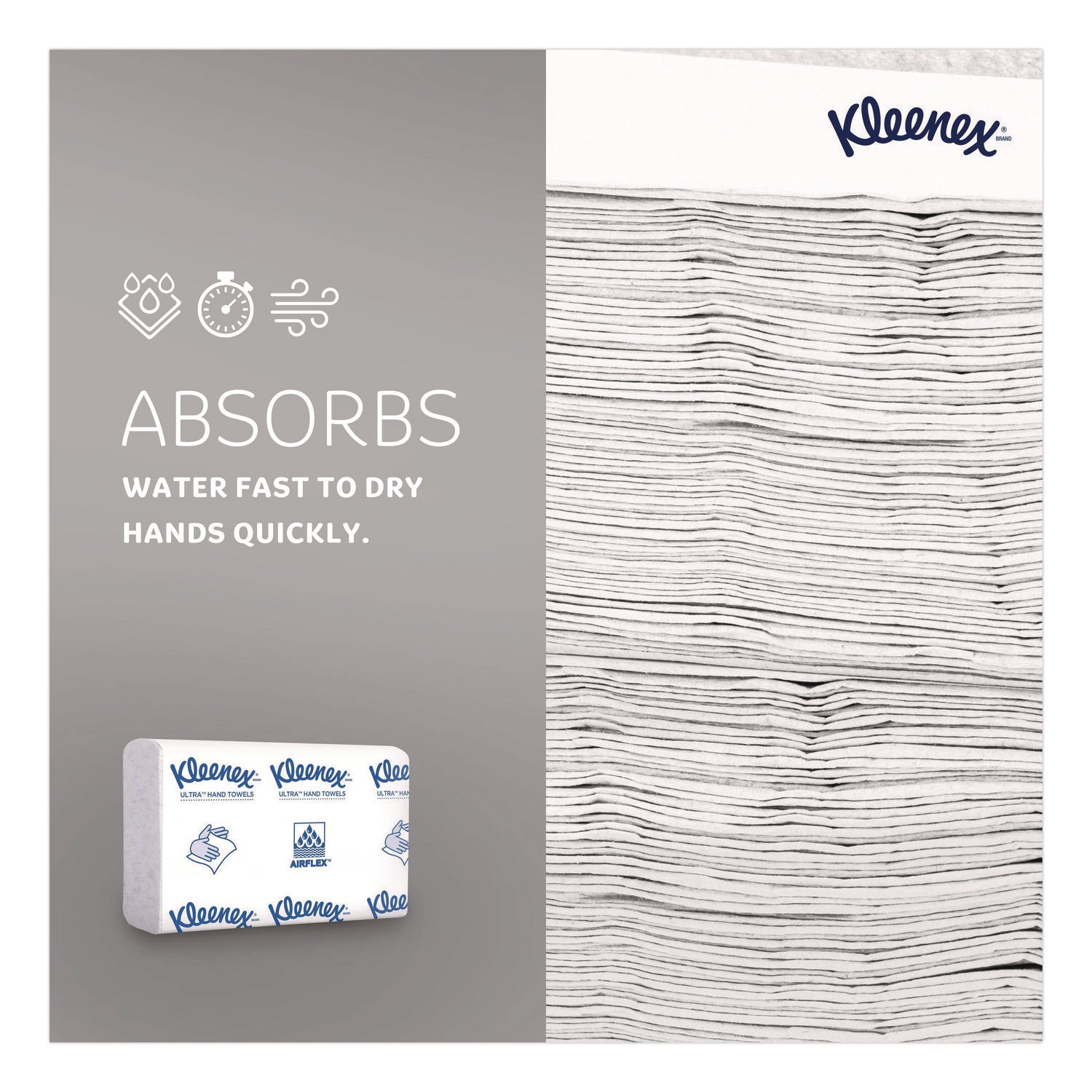 Multifold - 7.50" Width x 9.40" Length - Embossed Kleenex Brand Logo - White - 150/Pack - 1 Carton
