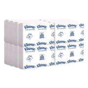 Multifold - 7.50" Width x 9.40" Length - Embossed Kleenex Brand Logo - White - 150/Pack - 1 Carton