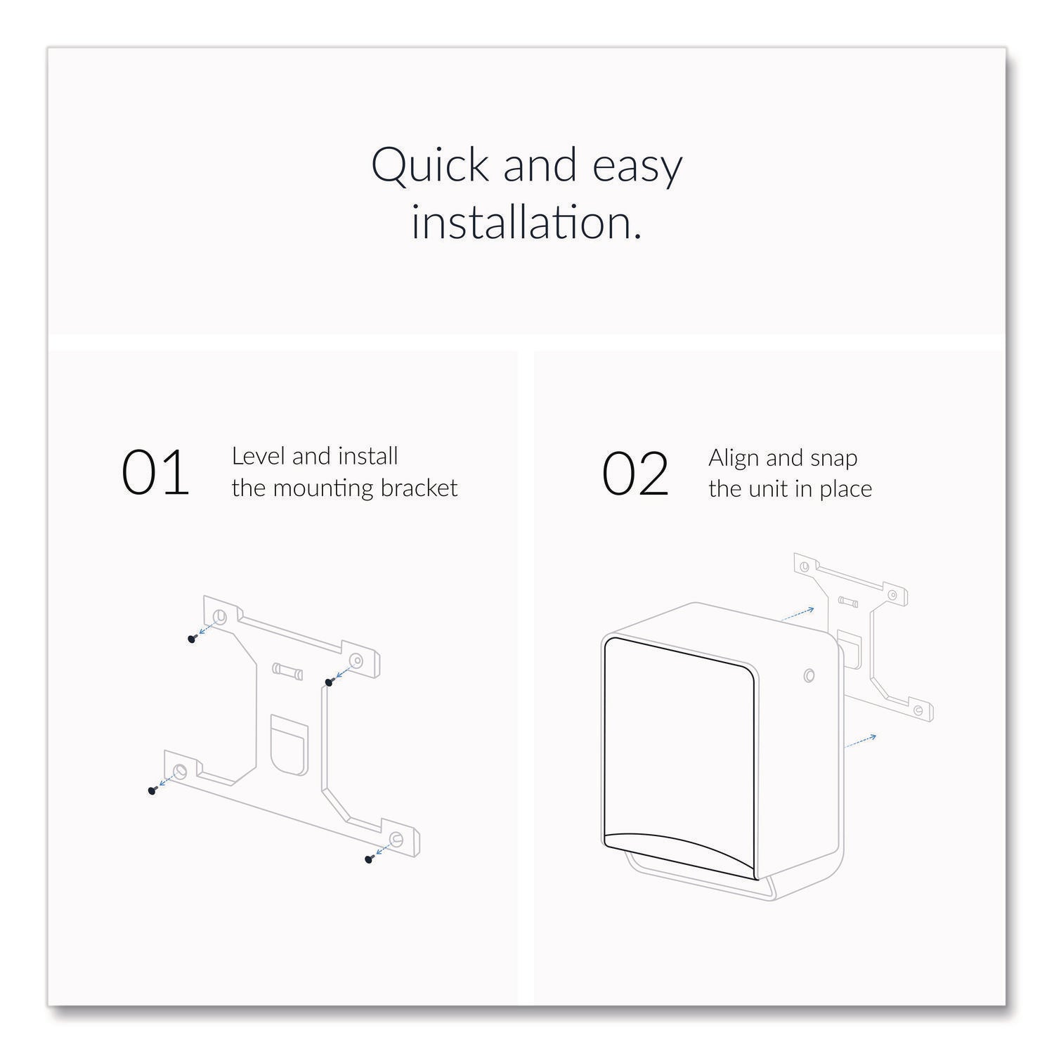 Kimberly-Clark Professional ICON Auto Roll Towel Dispenser - Touchless Dispenser - 16.5" Height x 12.4" Width x 10.2" Depth - White Mosaic - Automatic, Hinged, Jam-free, Key Lock, Push Button, Long Lasting - 1 Each